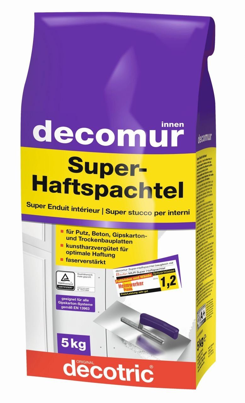 decotric® Spachtelmasse Decotric Decomur Super-Haftspachtel 5 kg