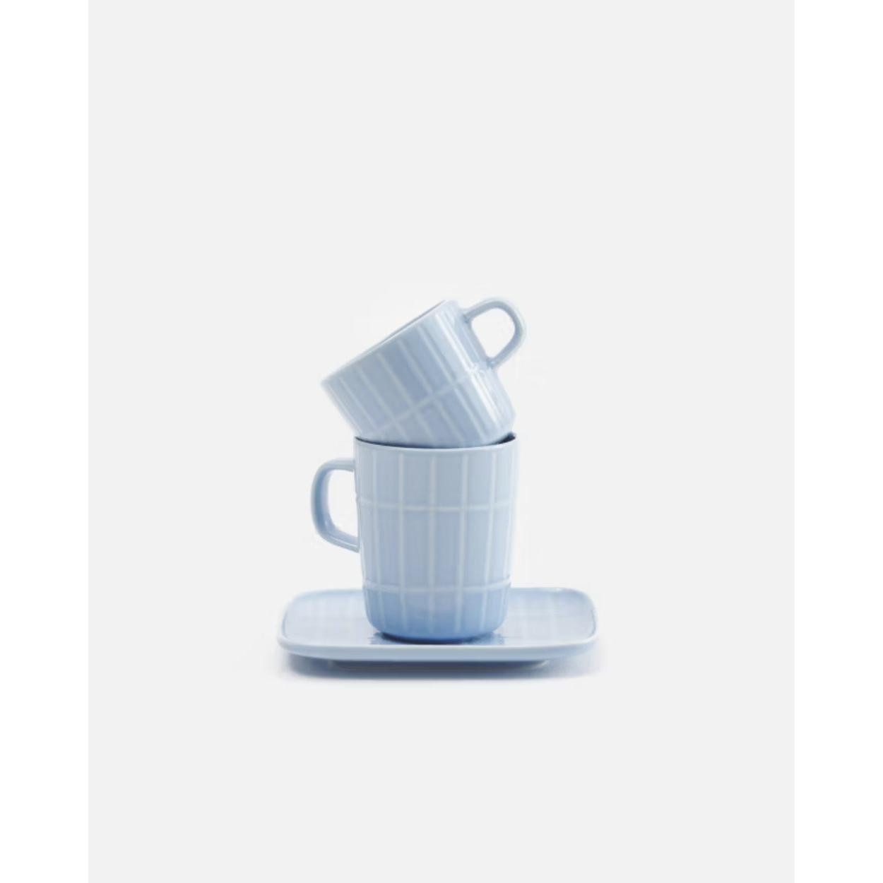 Marimekko Tasse Kaffeetasse Oiva Tiiliskivi Light Blue