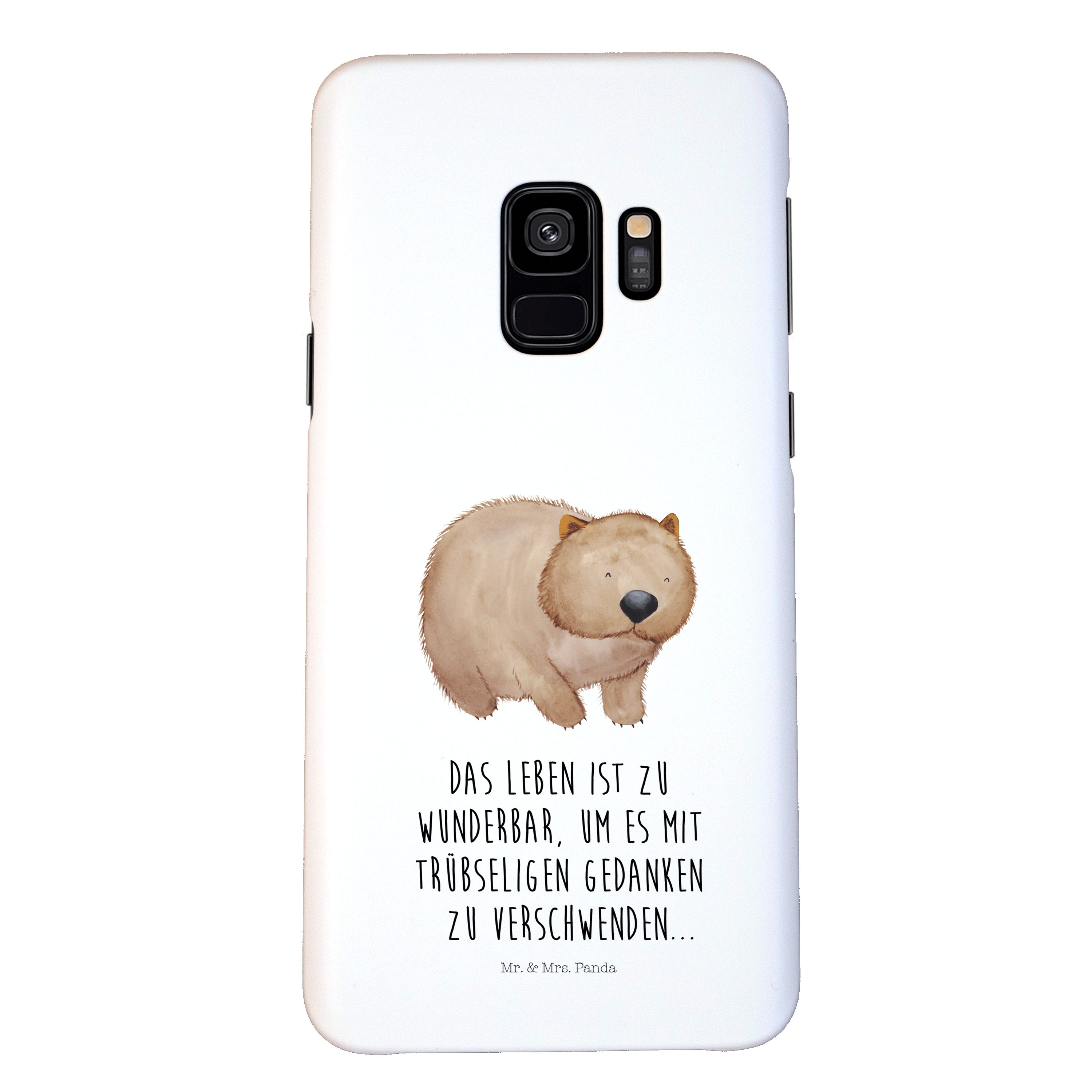 Mr. & Mrs. Panda Handyhülle Wombat Weiß Geschenk, Spruch, Gute
