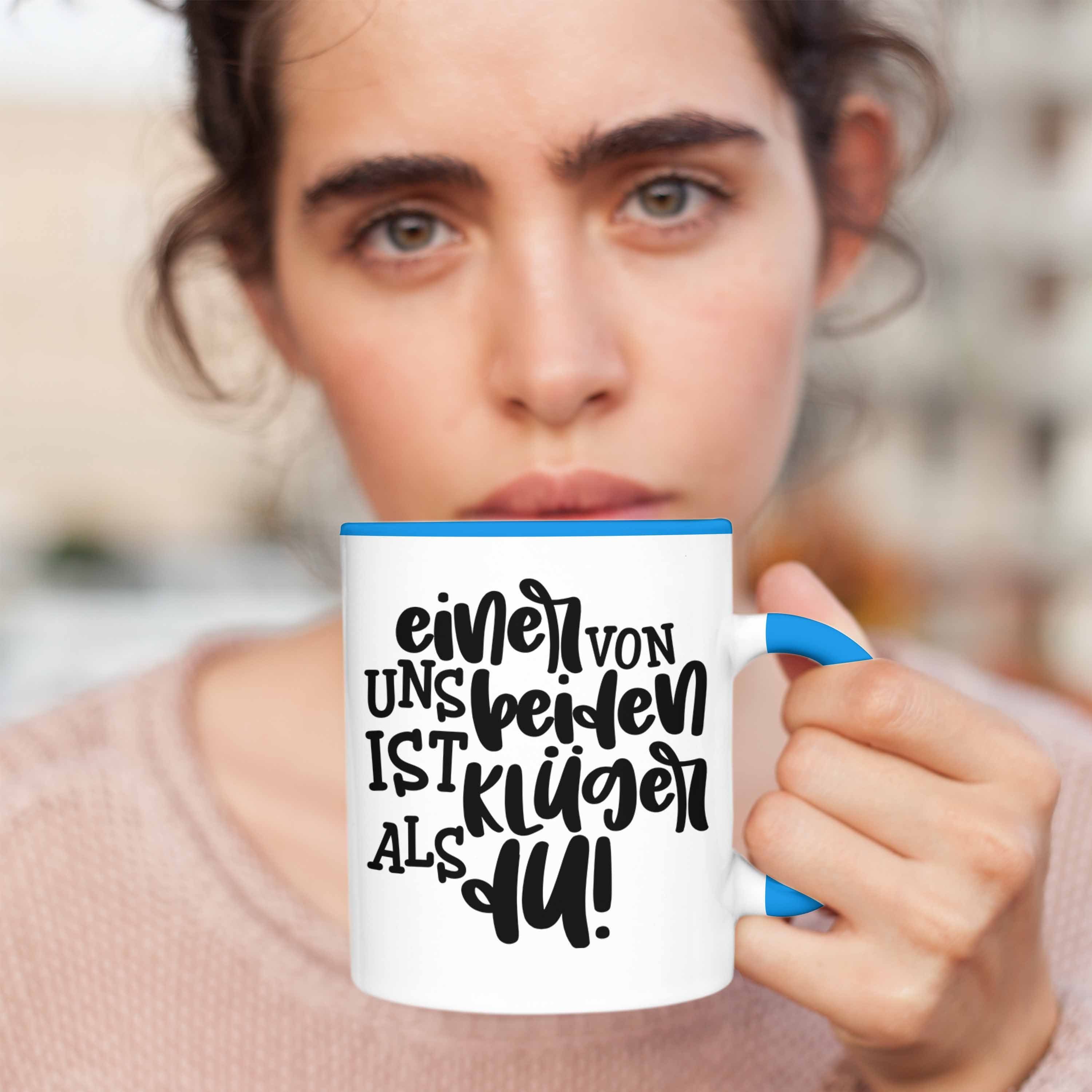 Trendation Klüger Beiden Kollege Tasse - Uns Lieblingskollege Vater Von Tasse Als Einer mit Spruch Lustige Schwester Geschenk Du Kollegin Trendation Ist Blau Bruder