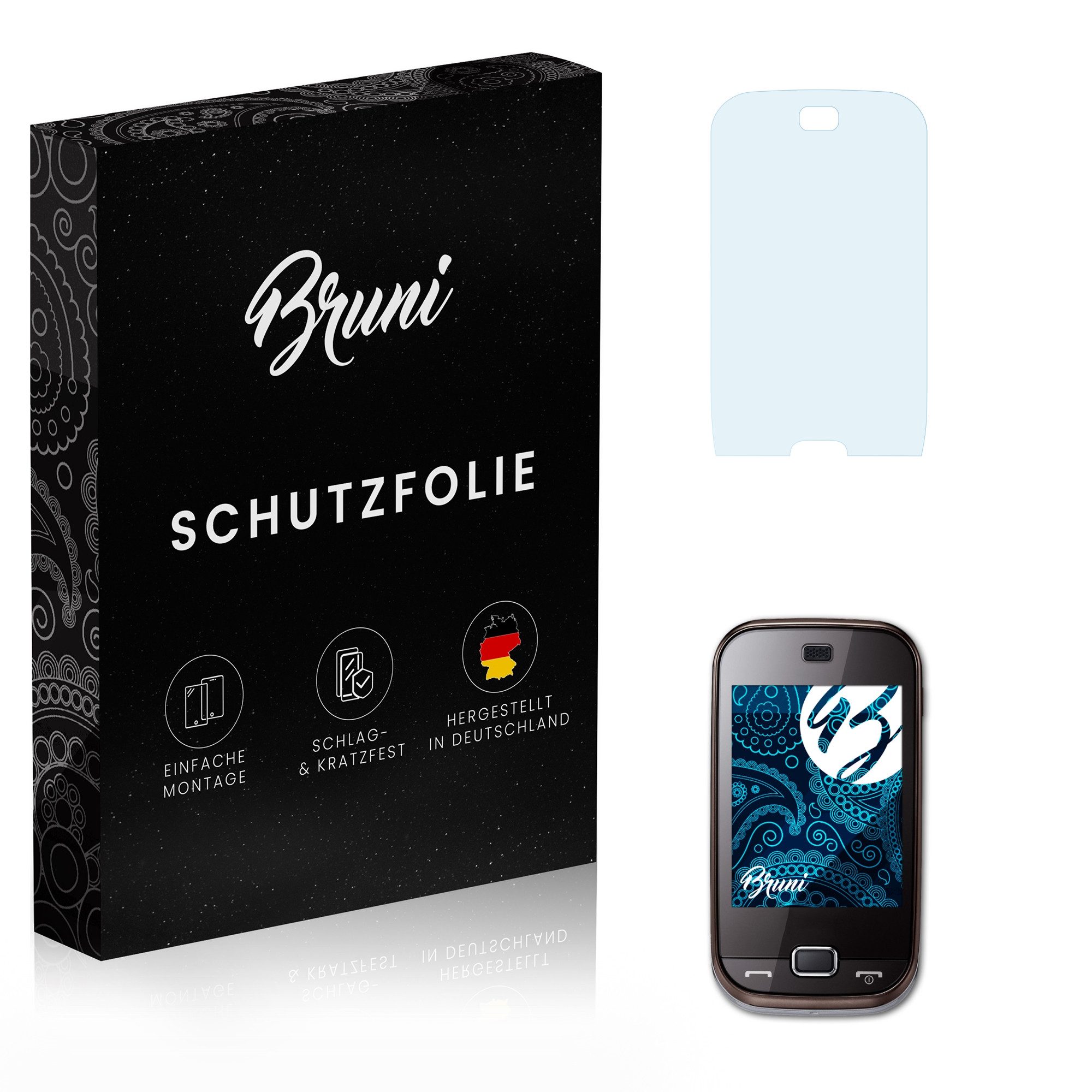 Schutzfolie Glasklare Displayschutzfolie für Samsung B5722