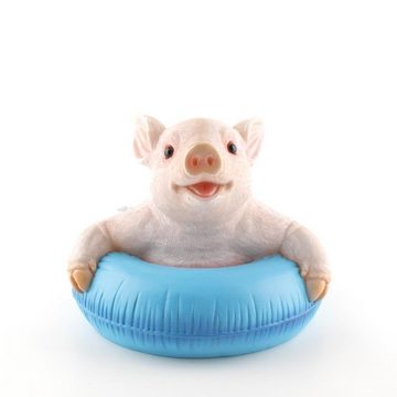 AM Design Dekofigur AM-Design Schwein im Schwimmring ca 18 cm H