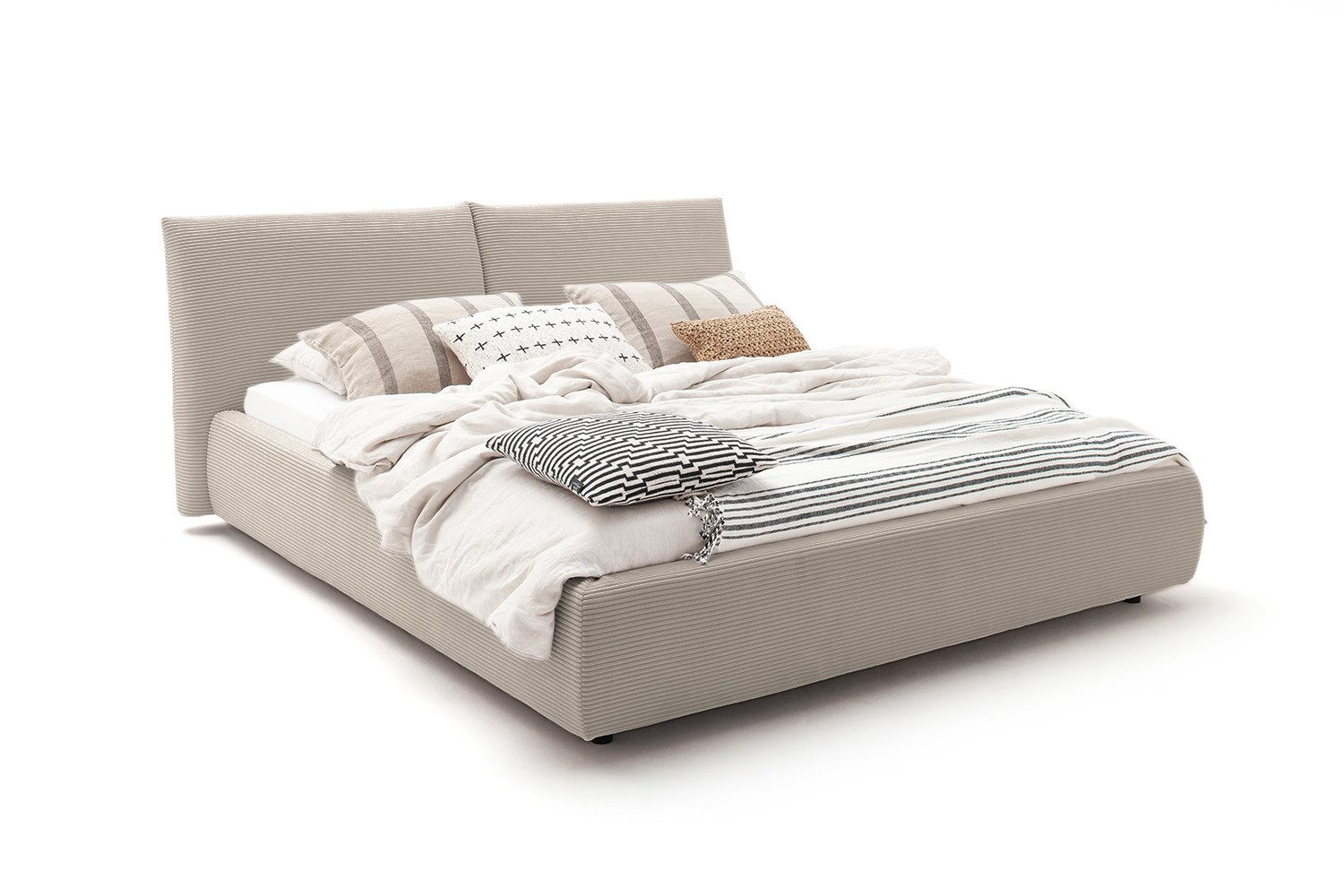 KAWOLA Polsterbett HENRY, Cord, Leder oder Stoff, versch. Größen und verschiedene Цвета(ов)