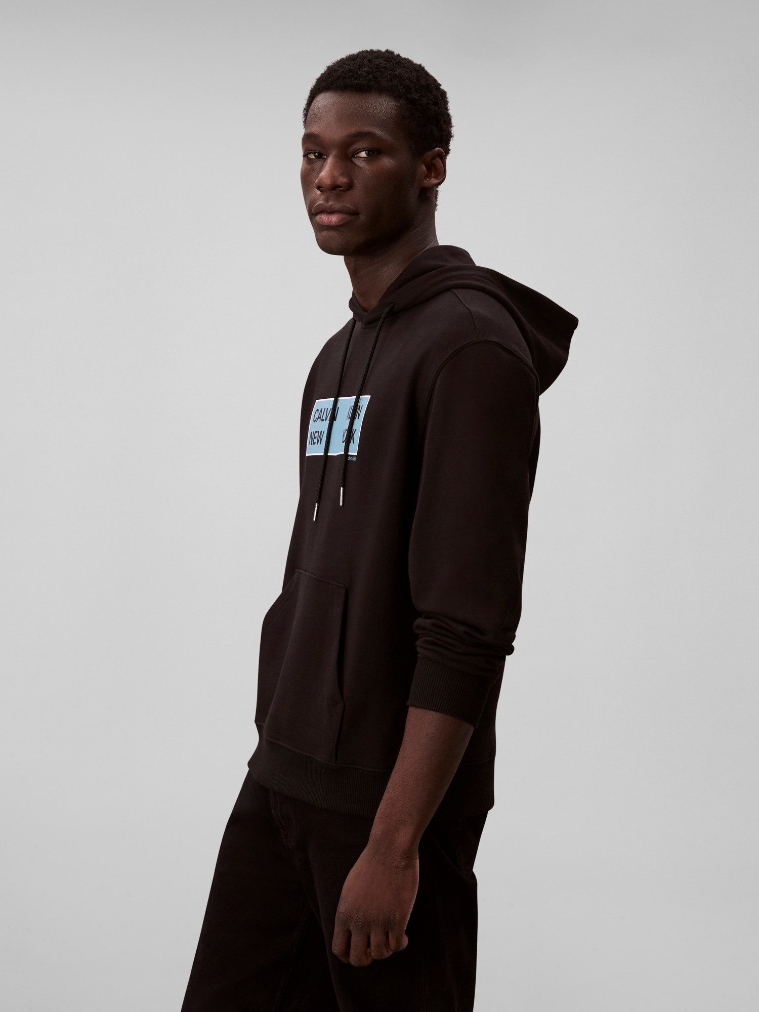 Calvin Klein Jeans Kapuzensweatshirt LS EU 350TERRY CKNY BOX GRAPHIC Mit Rundhalsausschnitt, regular fit