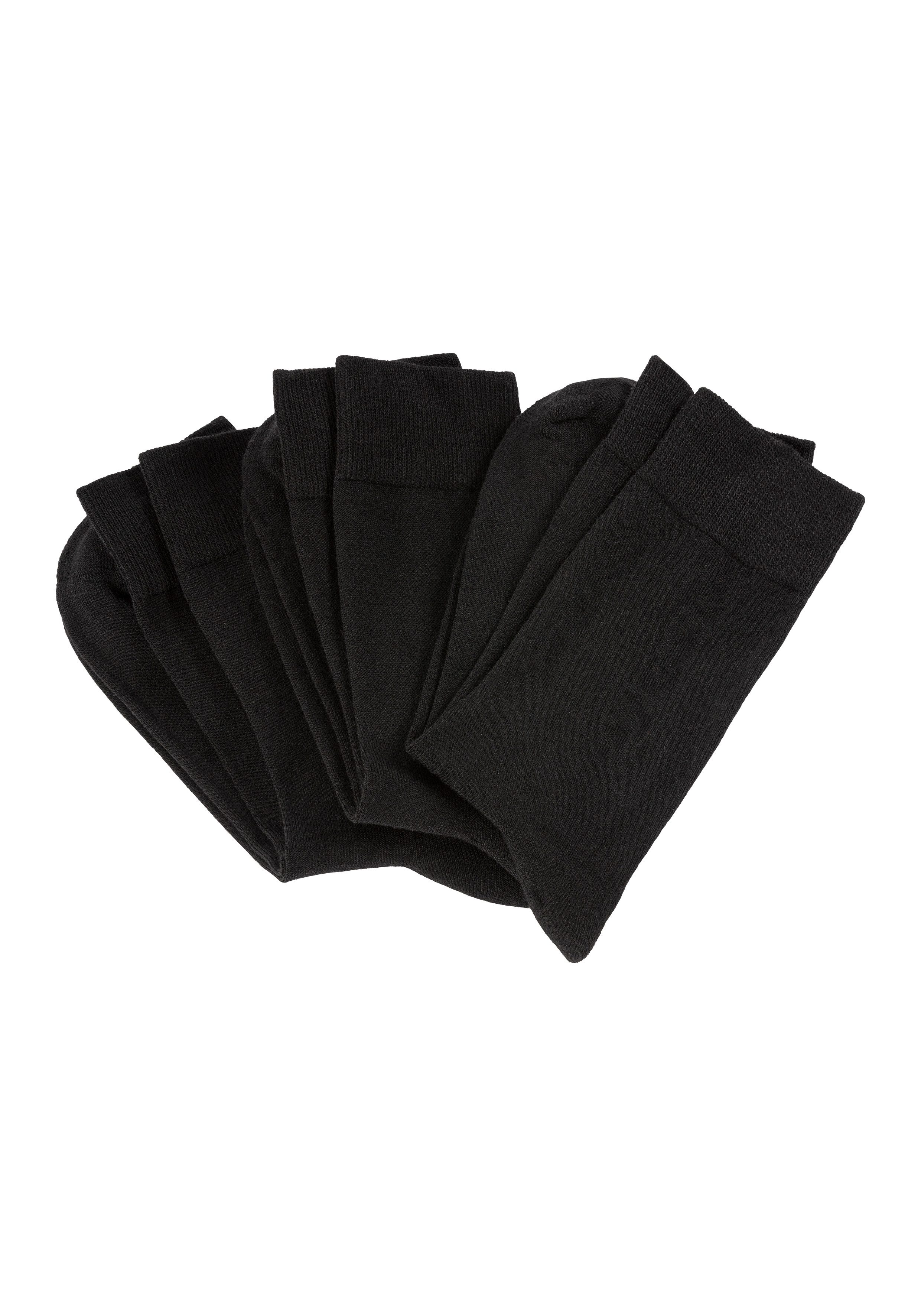 Apollo Basicsocken (3er Pack) Unisex mit Stickerei und weichen Merinowoll-Anteil – Bild 5 von 5