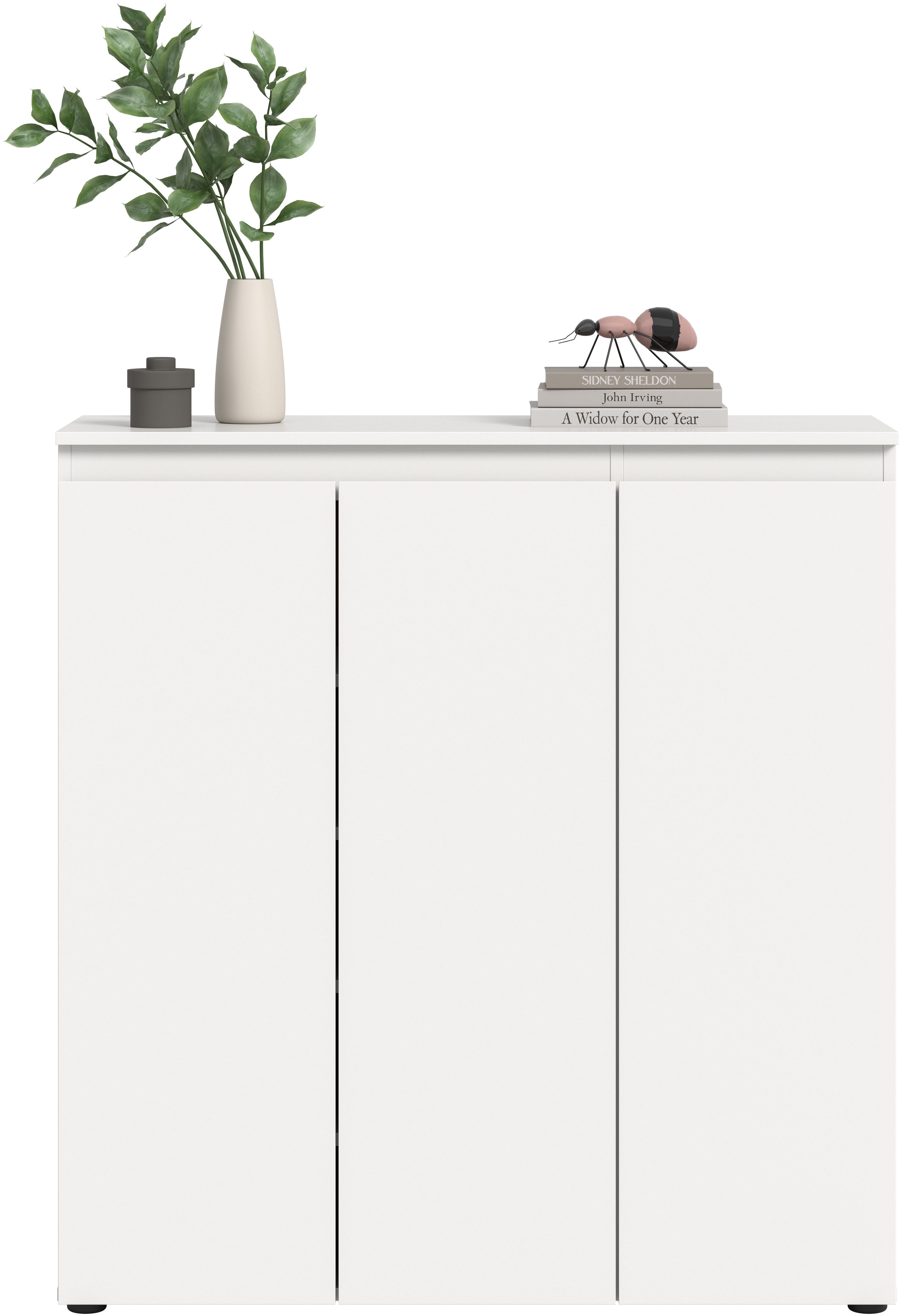Home affaire Mehrzweckschrank CIPELA, 105x111 cm, viel Stauraum, variable Einlegeböden, universal (1-St., in vielen verschiedenen Trendfarben verfügbar) Schuhschrank, Kleiderschrank, Universalschrank, Aktenschrank, Schrank