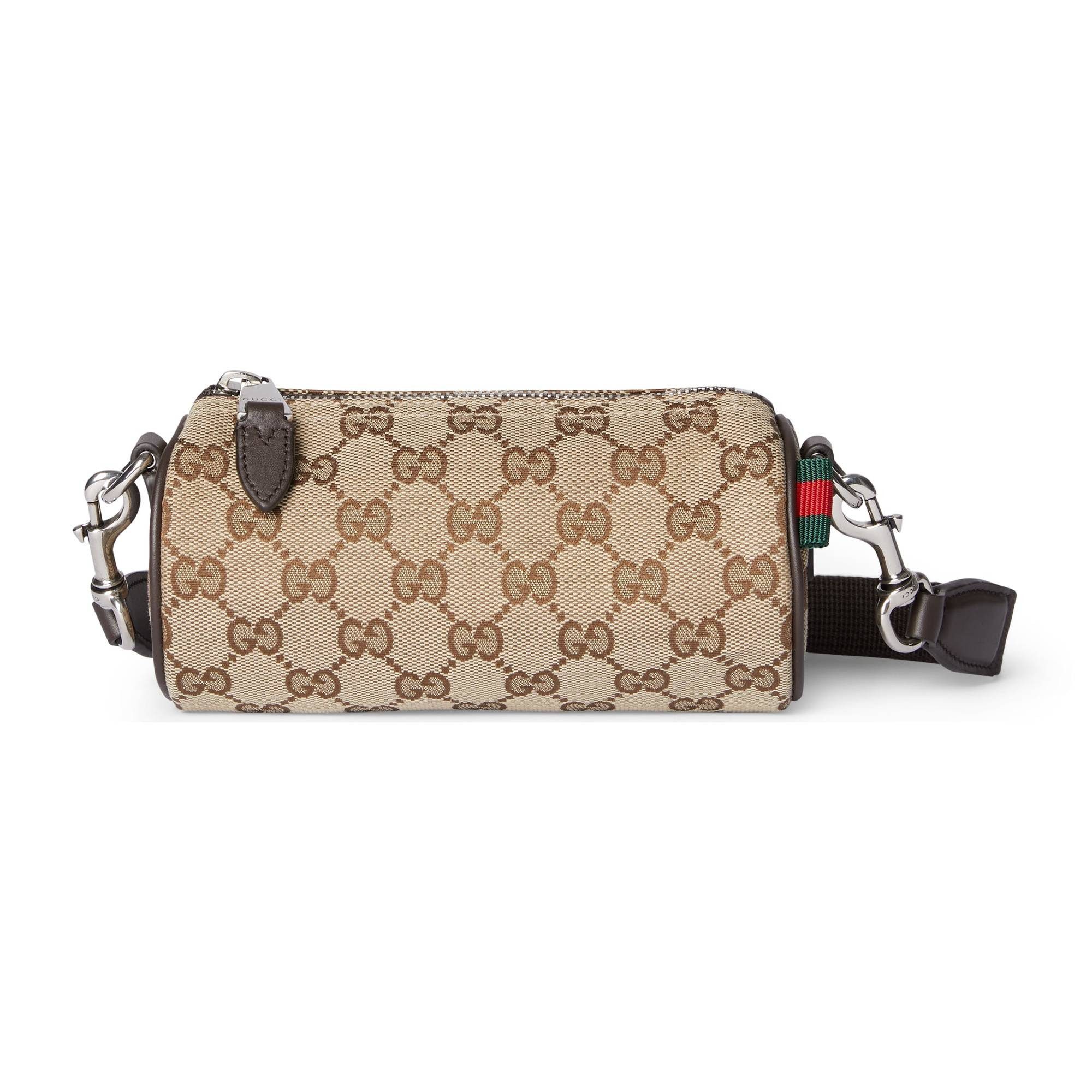 GUCCI Umhängetasche GG Canvas Mini Cylinder Bag