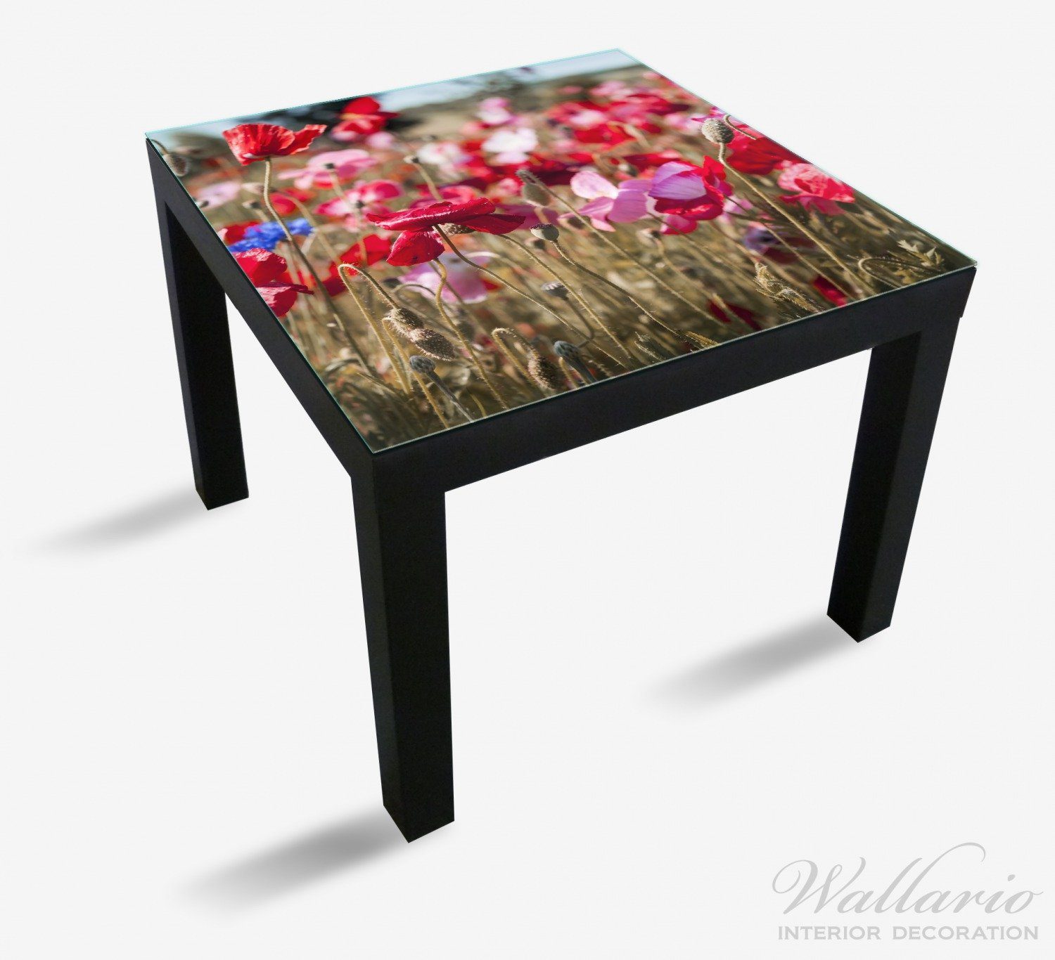 Mohnblumen Rande Tischplatte Ikea (1 Tisch für geeignet Lack St), Wallario Feldes eines am