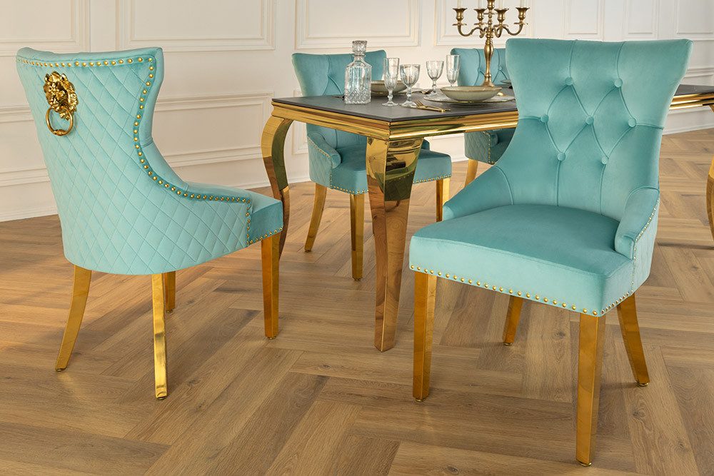 riess-ambiente Esszimmerstuhl CASTLE DELUXE blau · günstig online kaufen