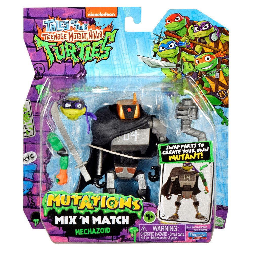 Playmates Toys Actionfigur Die Abenteuer der Teenage Mutant Ninja Turtles Mix 'n Match Actionfigu