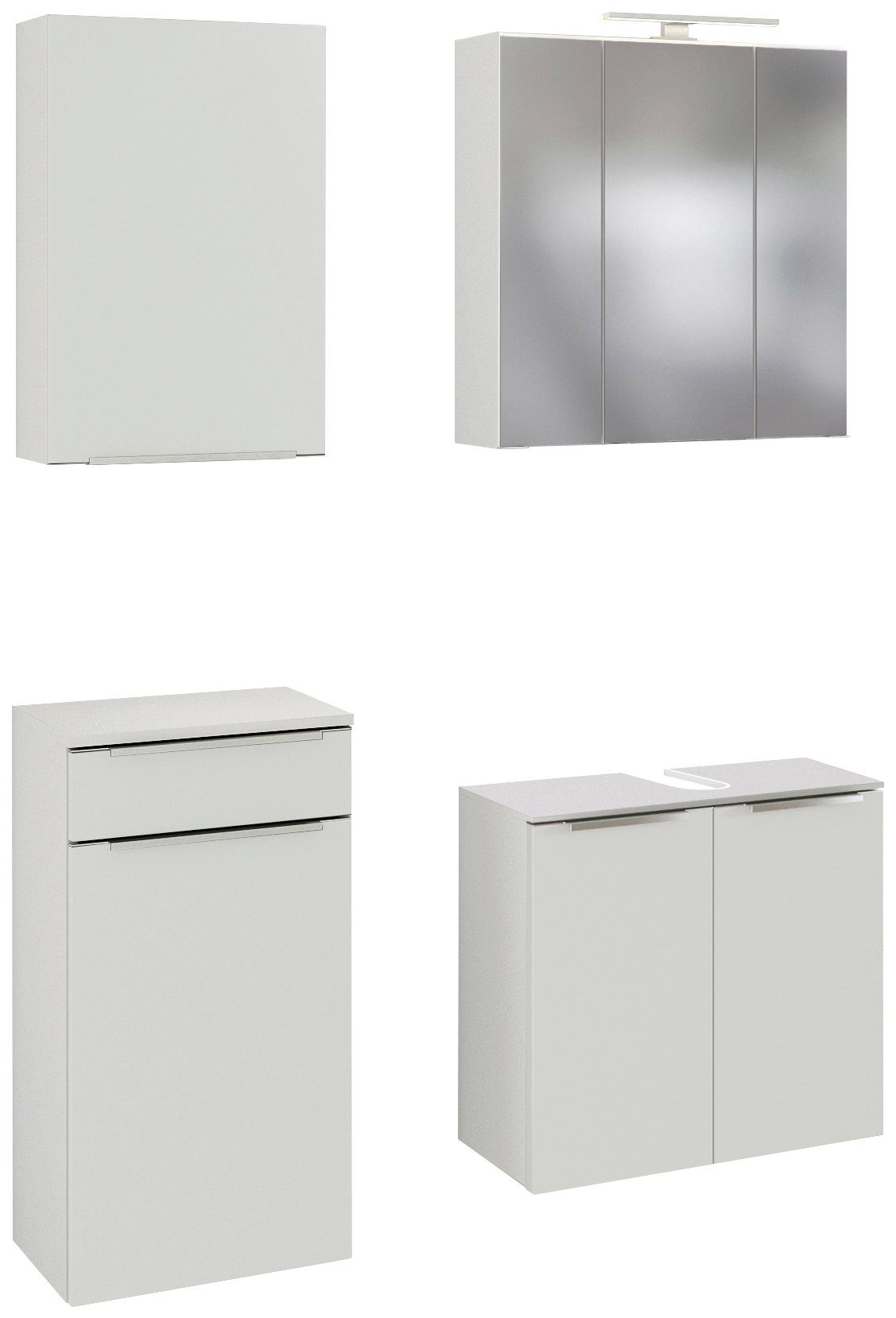 welltime Badmöbel-Set Matera, (4-St), mit Softclose-Funktion