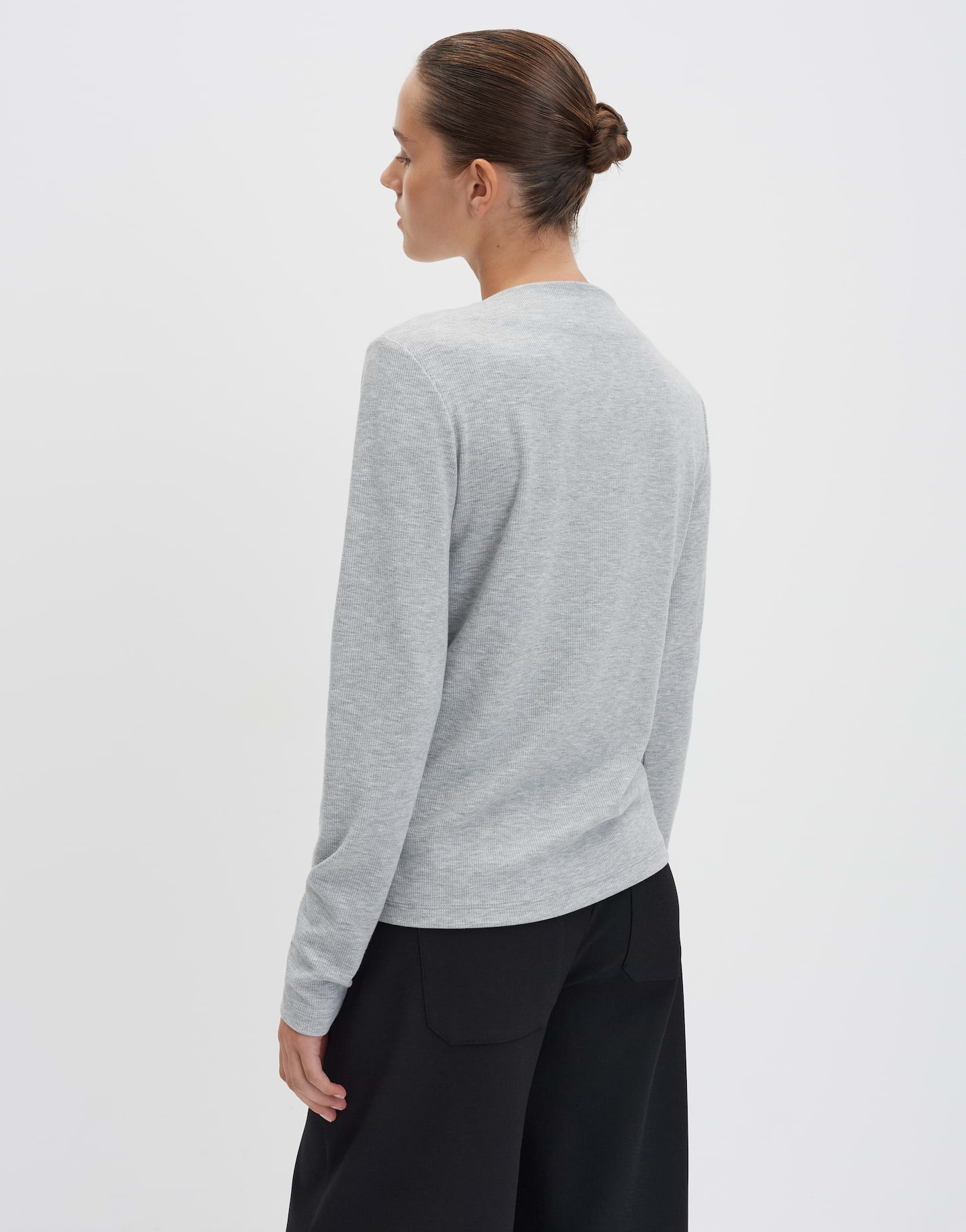 someday Longsleeve KELEA mit feiner Rippstruktur Slim Longsleeve mit feiner Rippstruktur, schmale Passform