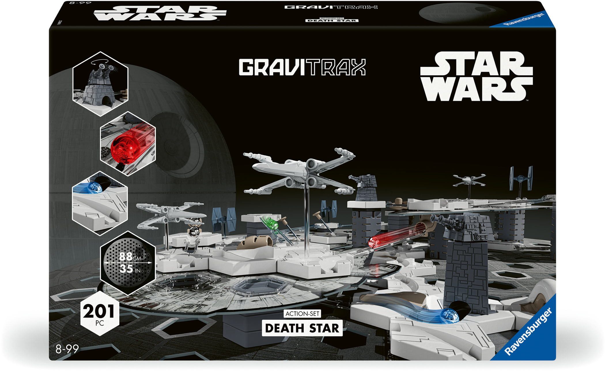 Ravensburger Kugelbahn-Bausatz Kugelbahn GraviTrax Action-Set Star Wars Death Star 23860