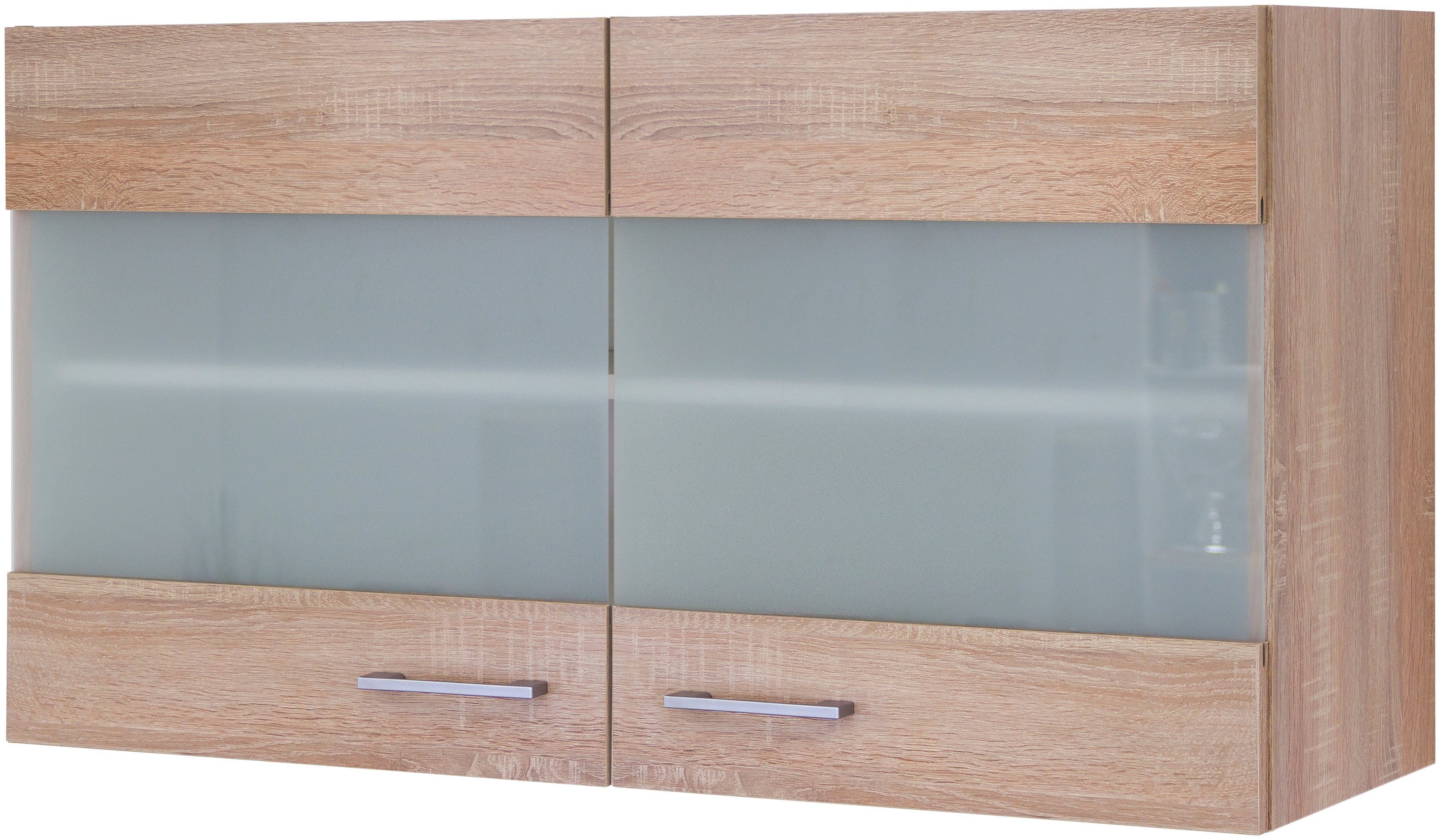 Flex-Well Glashängeschrank Samoa (B x H x T) 100 x 54,8 x 32 cm, mit Stollenglastüren