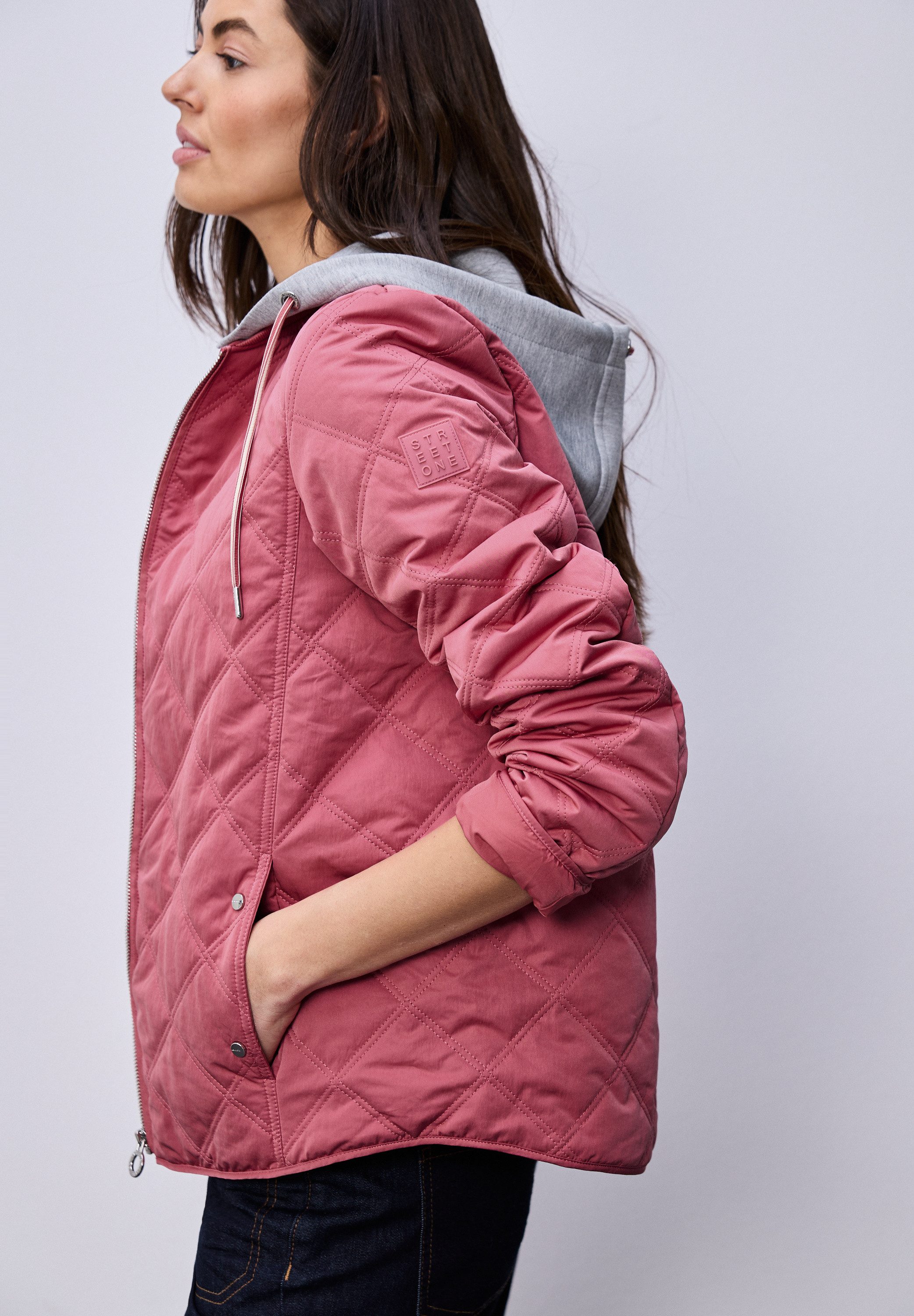 STREET ONE Steppjacke mit abnehmbarer Kapuze