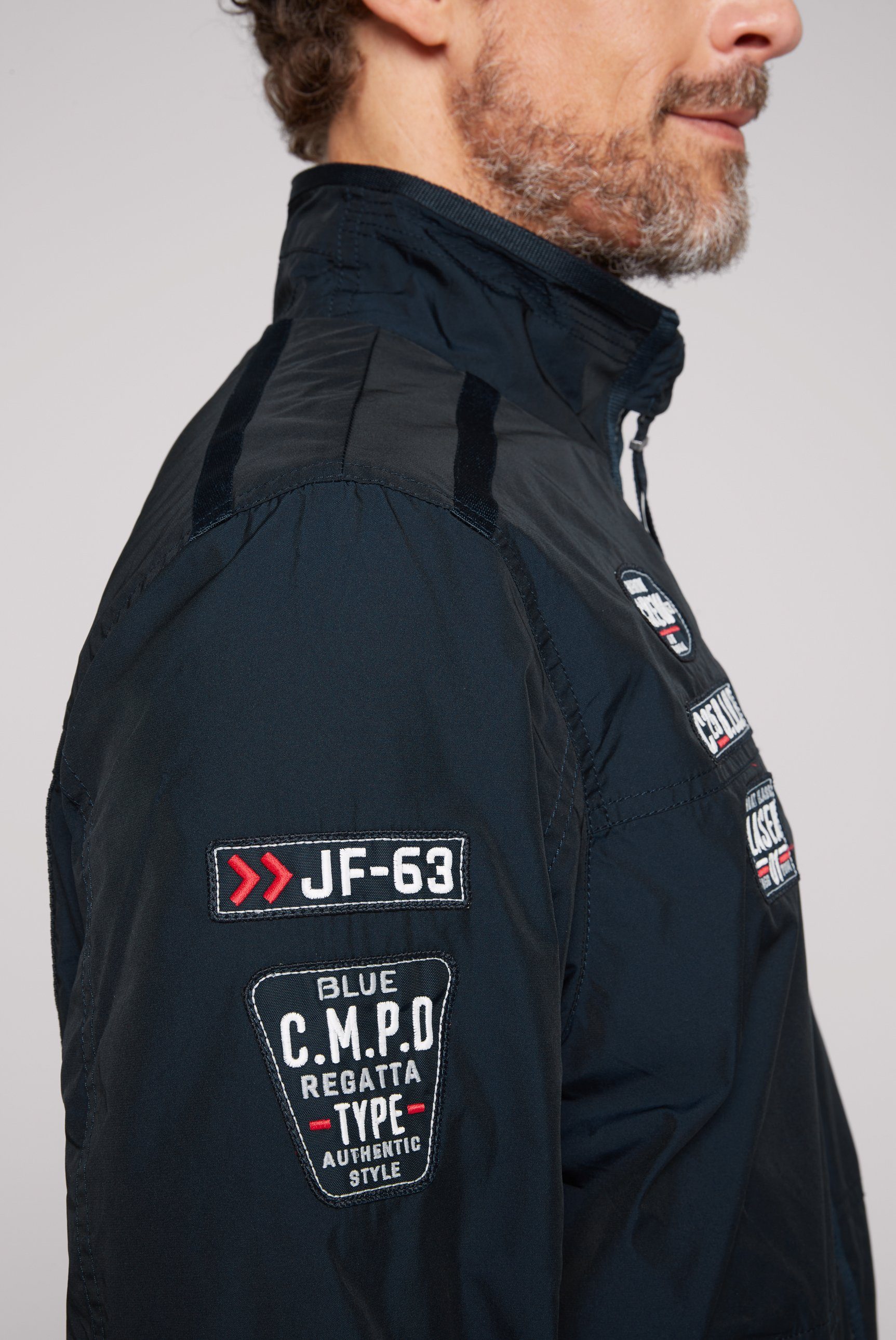 CAMP DAVID Outdoorjacke mit Stehkragen