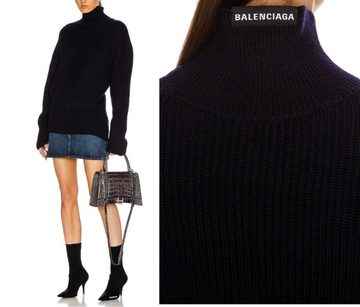 Balenciaga Strickpullover BALENCIAGA BLACK WOOL UPSIDE DOWN Sweater Jumper Pullover Strick-Pulli