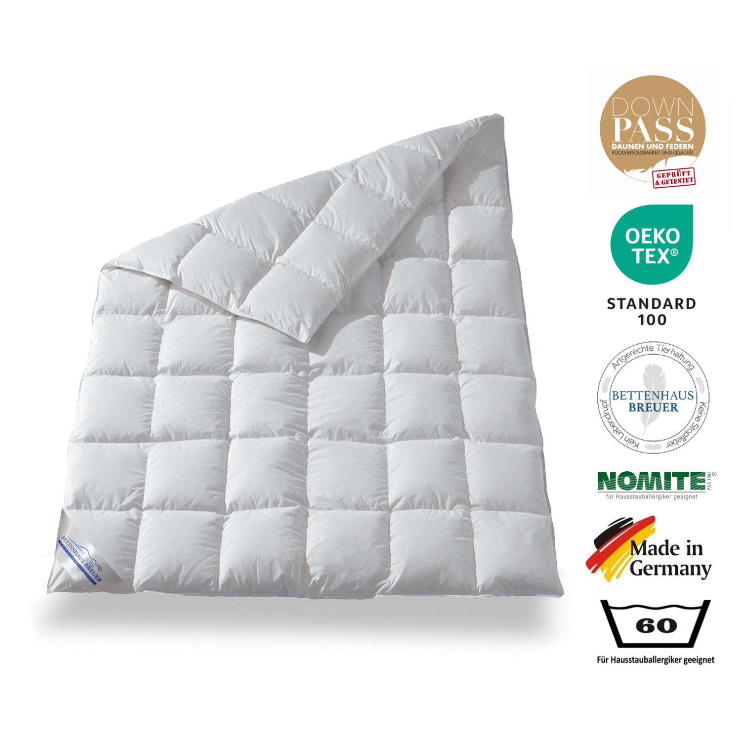 SPESSARTTRAUM Daunenbettdecke Daunendecke neue medium warme Daunen Klasse1 günstig online kaufen