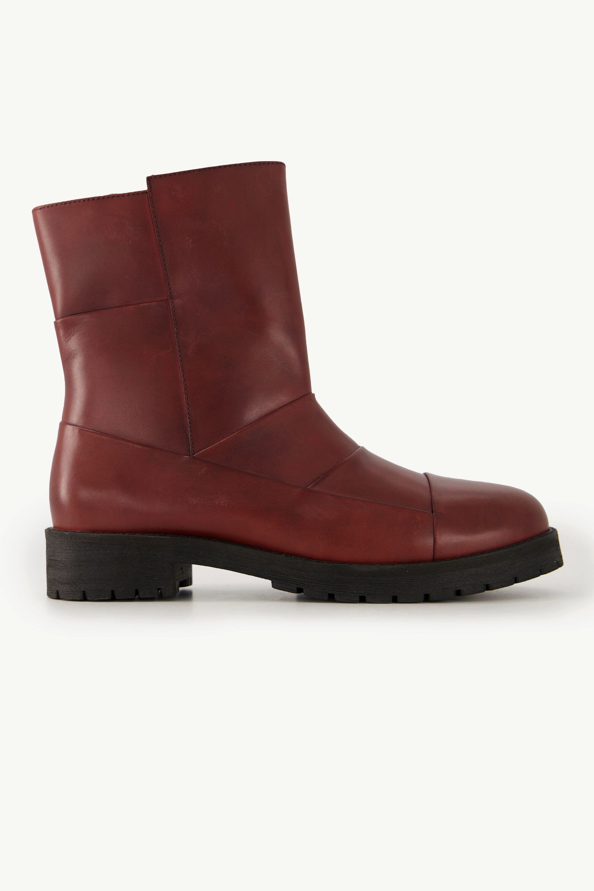 Ulla Popken Leder-Boots Ziernähte Wechselfußbett Weite günstig online kaufen