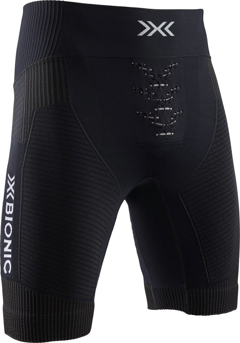 X-Bionic Laufhose Short Running Effektor 4.0 kurz schwarz/weiss Herren