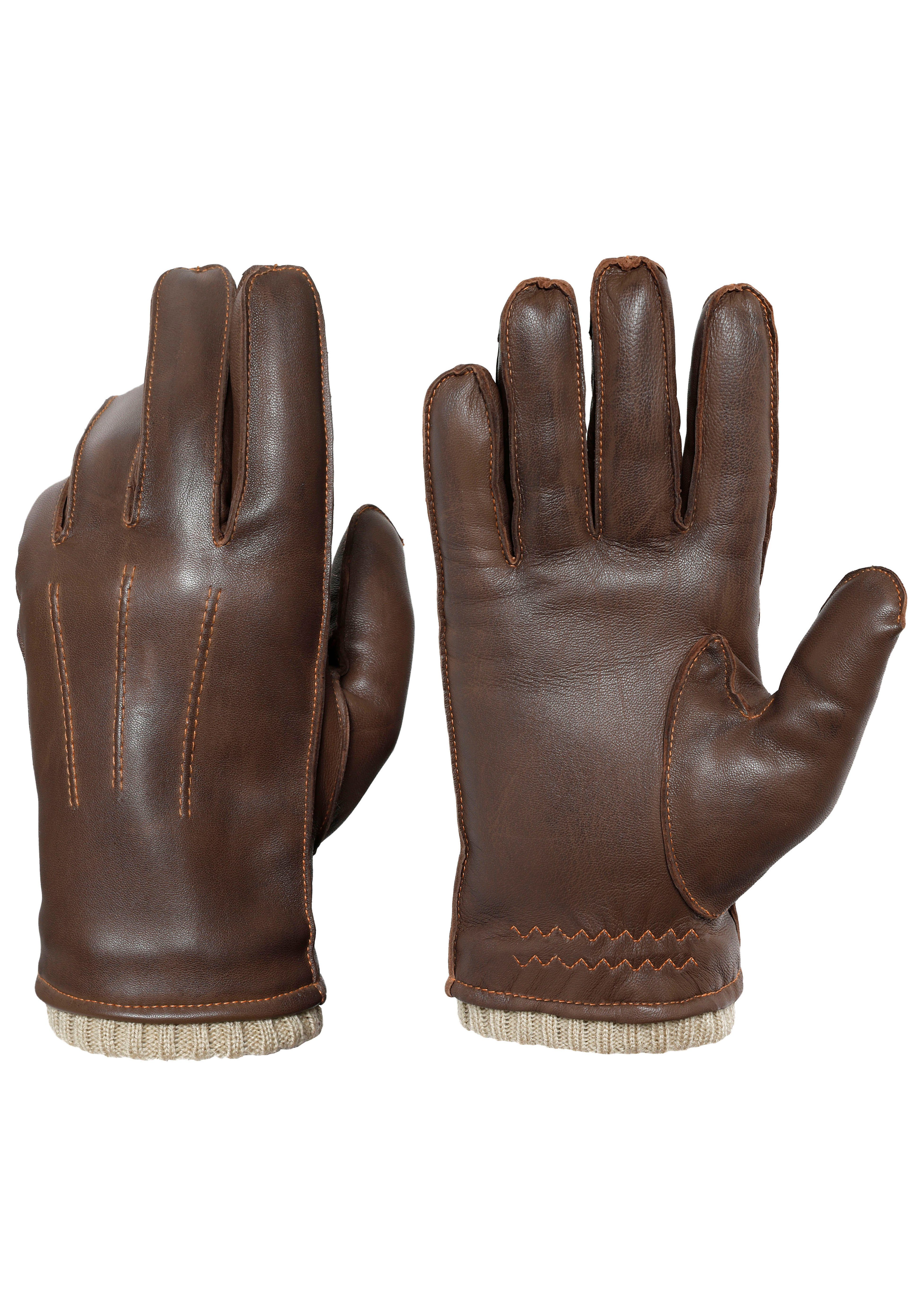 PEARLWOOD Lederhandschuhe Wilson Vintage Optik durch Waxfinish | Handschuhe