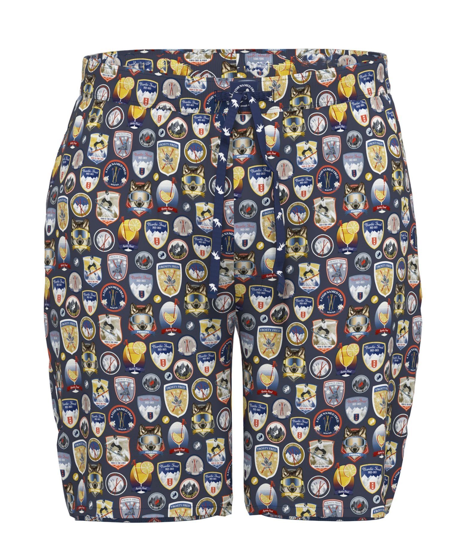 A Fish named Fred Pyjamashorts Herren Pyjamashorts (1-tlg) Baumwolle Modisches Design | Shorts