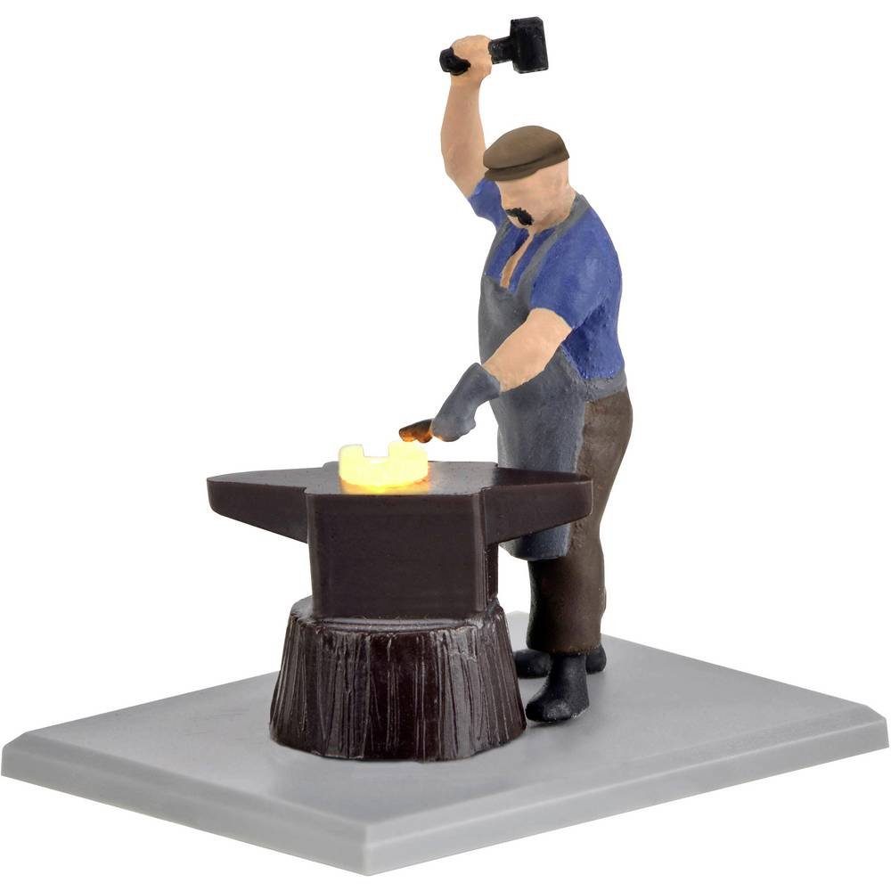 Viessmann Modelleisenbahn-Figur H0 Schmied mit glühendem Eisen, bewegt 1514