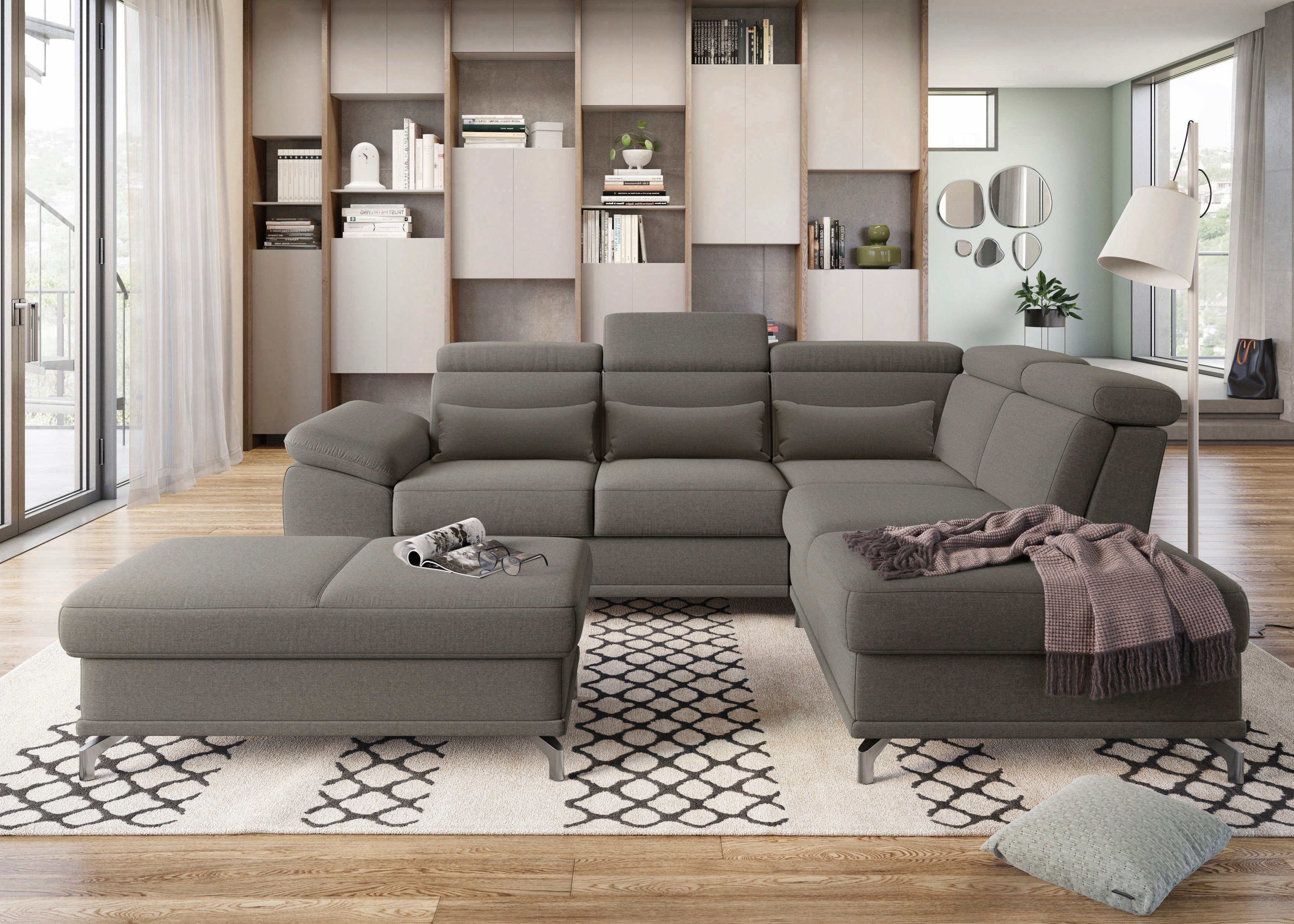 sit&more Ecksofa Cabrio L-Form, mit Sitztiefenverstellung, günstig online kaufen