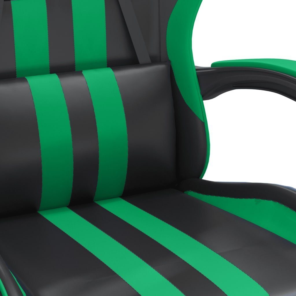 grün vidaXL grün und St) Schwarz Gaming-Stuhl Schwarz Gaming-Stuhl Grün Schwarz (1 und | und Kunstleder