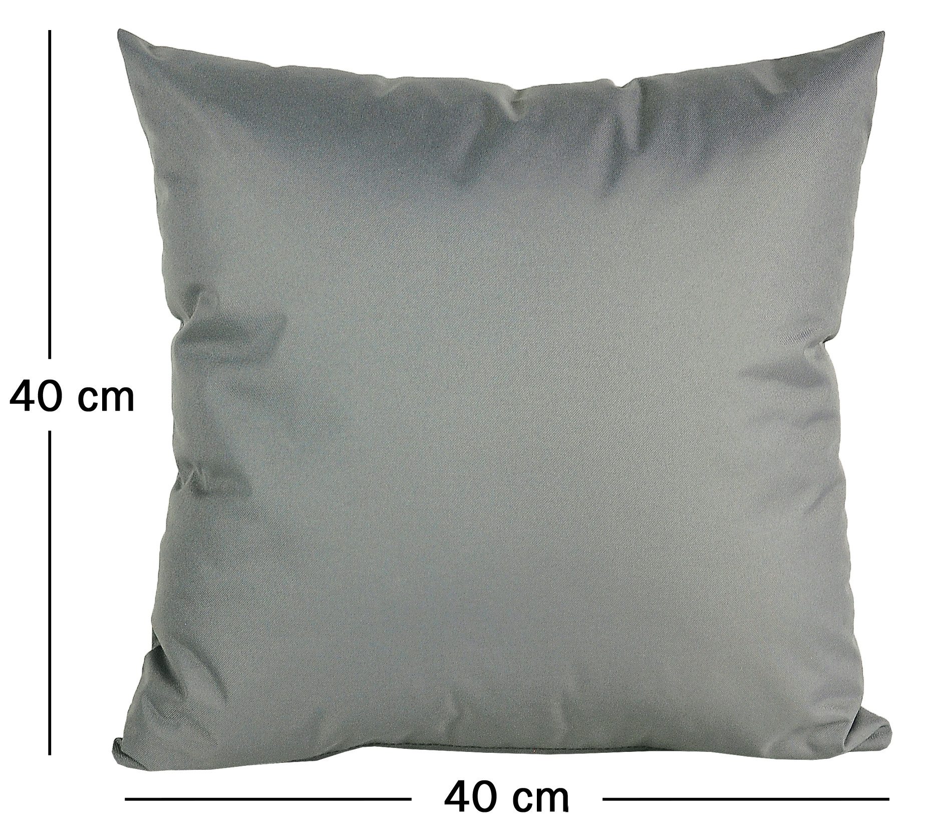 JACK Kissenbezüge 2er Set 40x40cm Outdoor Wasserfest, (2 Stück), 2x Kissenhülle, strapazierfähig, wasserabweisend, Innen & Außen