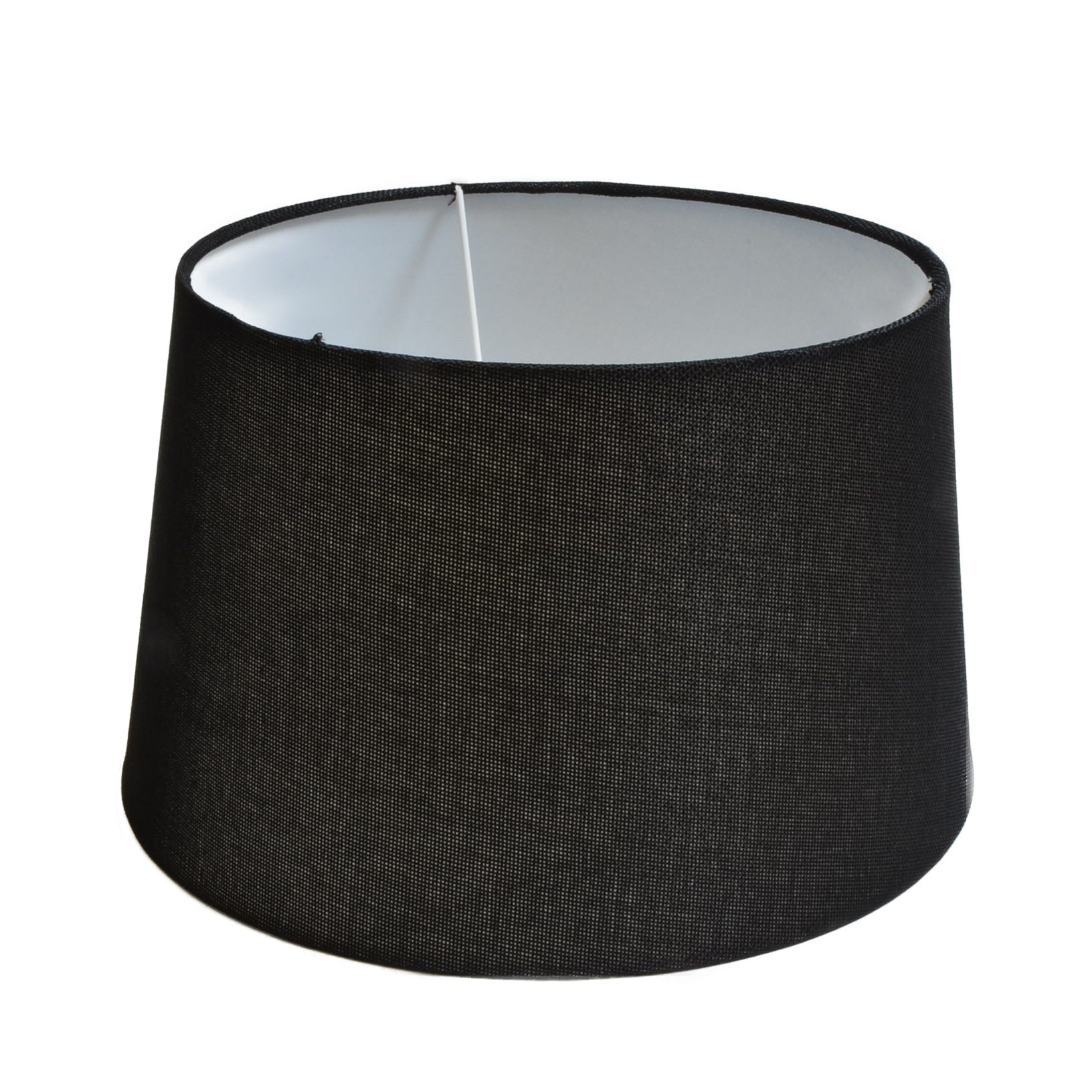 B&S Lampenschirm Lampenschirm rund aus Stoff H 18 x Ø 30 cm für Tisch - Ste günstig online kaufen