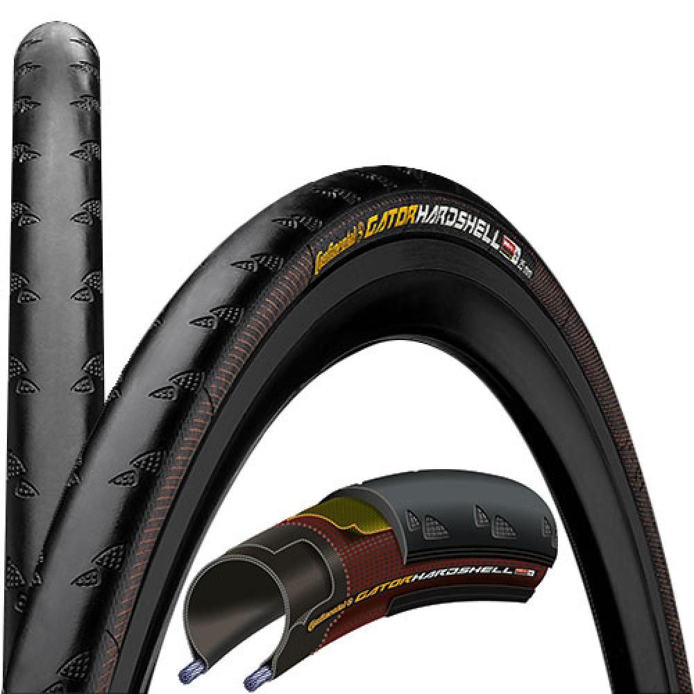 CONTINENTAL Fahrradreifen Continental Gator Hardshell falt 23-622 (700x23C) schwarz - maximaler