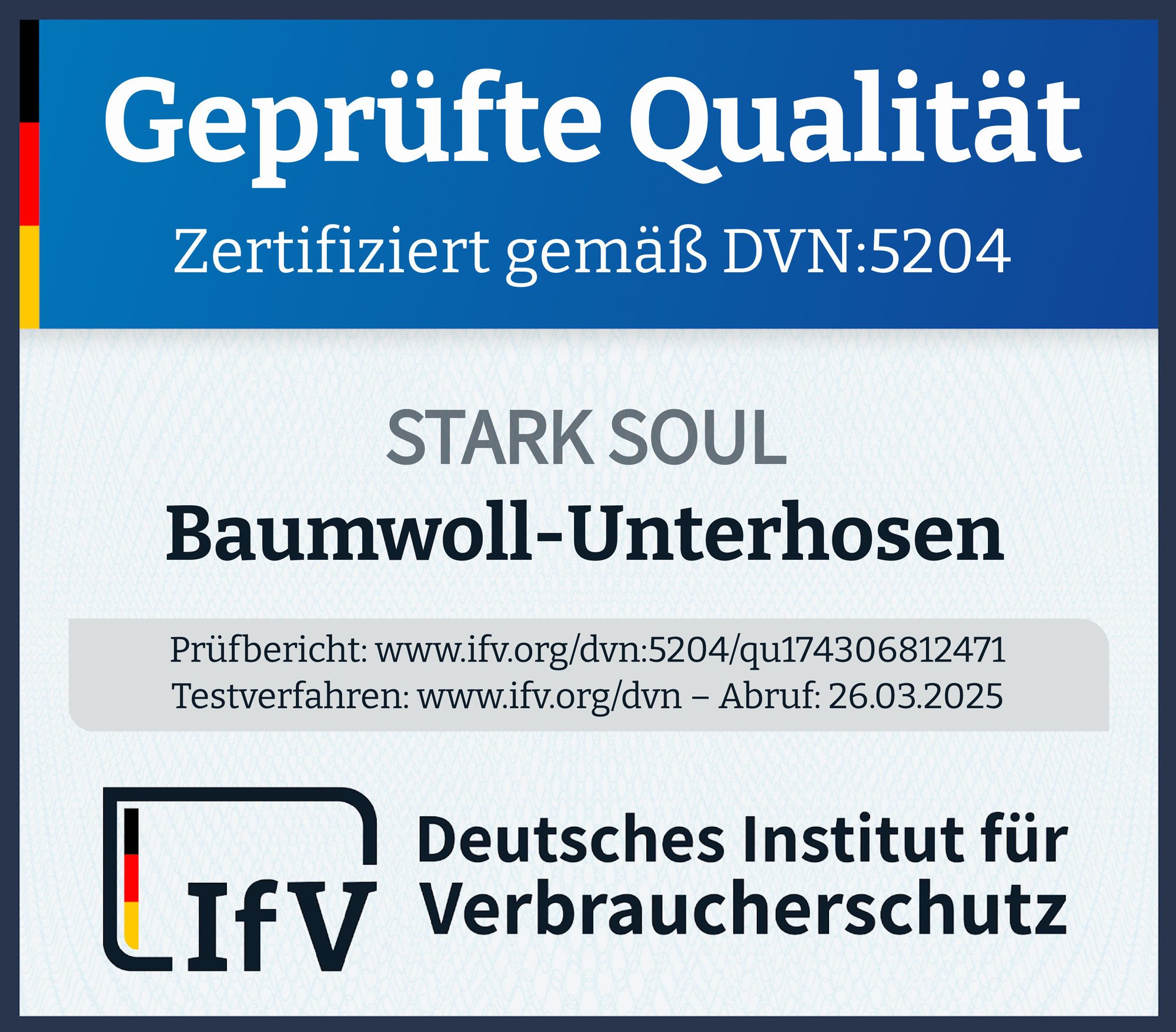 Stark Soul® Boxershorts Herren Boxershorts, Hipster im 6er Pack, Baumwoll-Unterhosen 6er-Pack