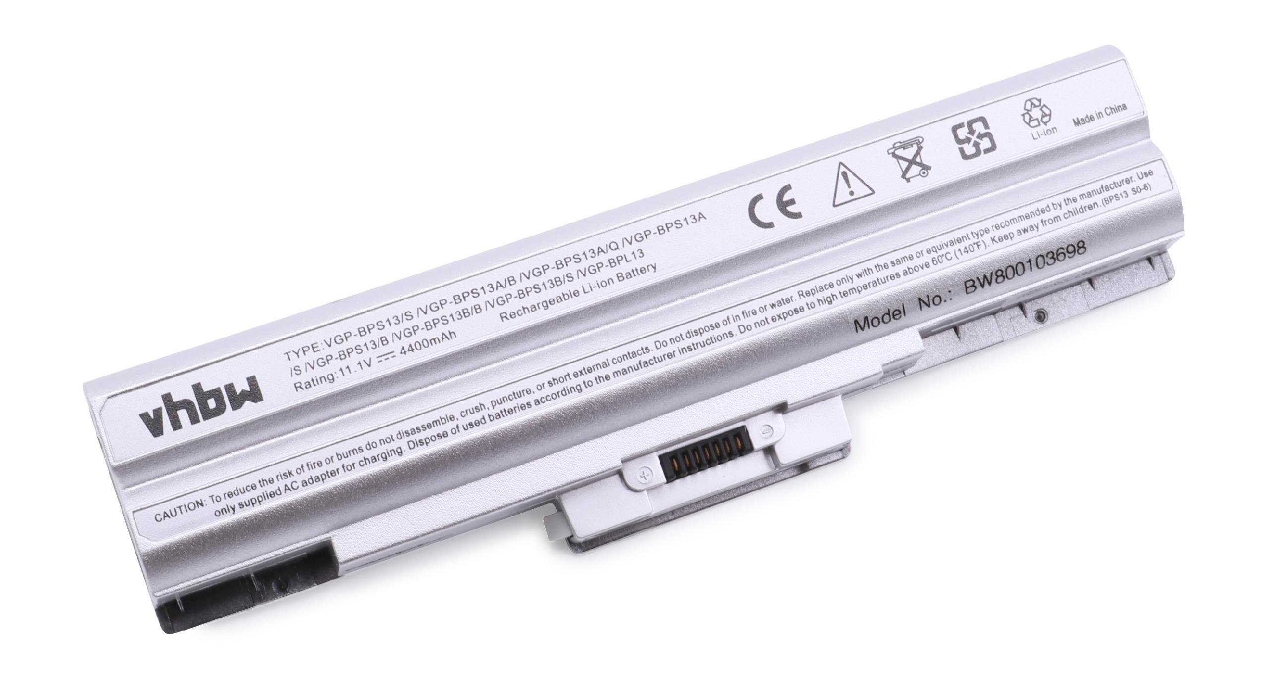 vhbw passend für Sony Vaio VGN-NW50JB, VGN-NW51FB, VGN-NW70JB, VGN-NW71FB, Laptop-Akku 4400 mAh