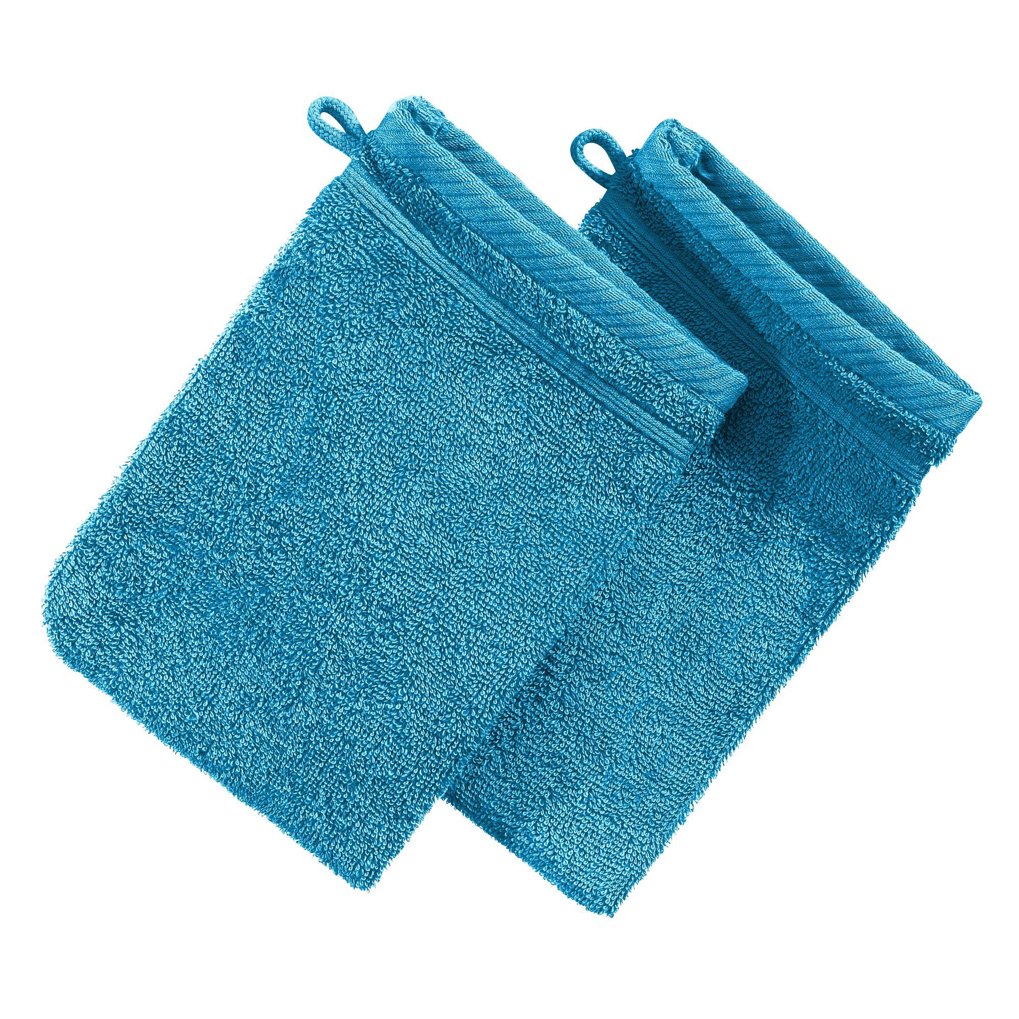Erwin Müller Waschhandschuh Waschhandschuh "Heidelberg" 2er-Pack, Frottier, Walk-Frottier Uni