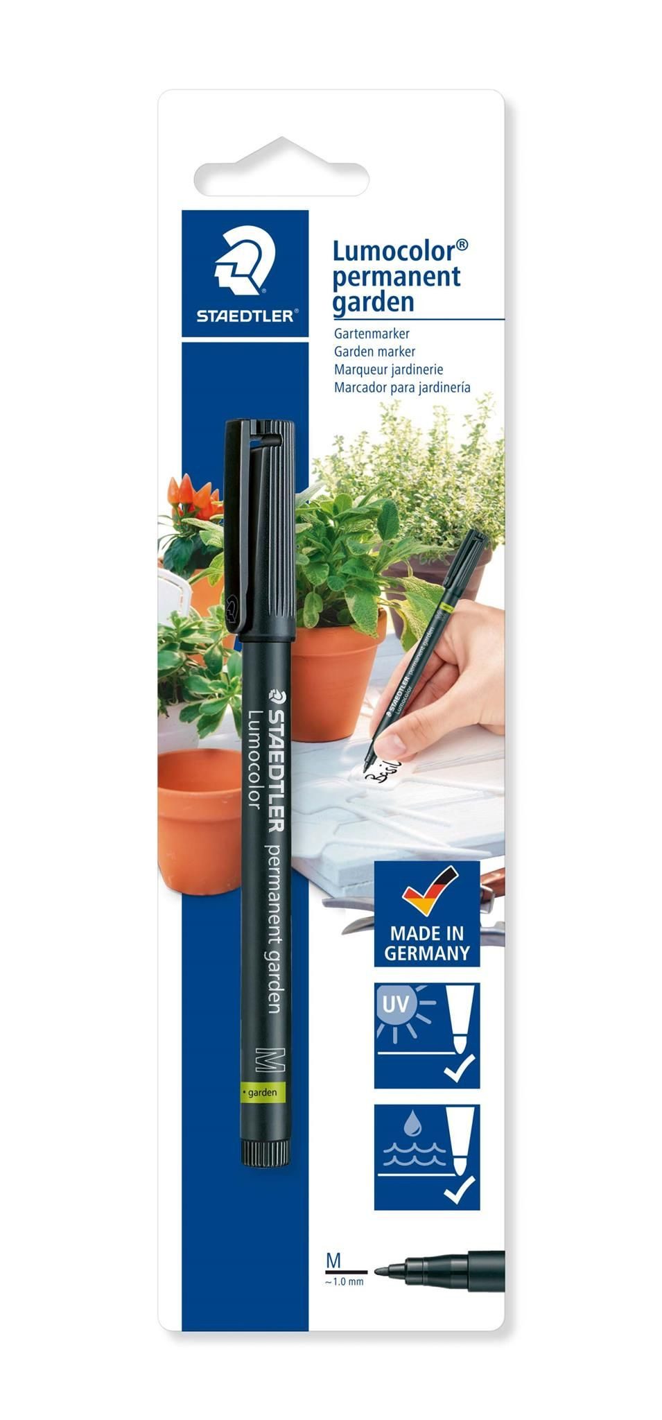 STAEDTLER Marker Staedtler Gartenmarker Lumocolor M schwarz