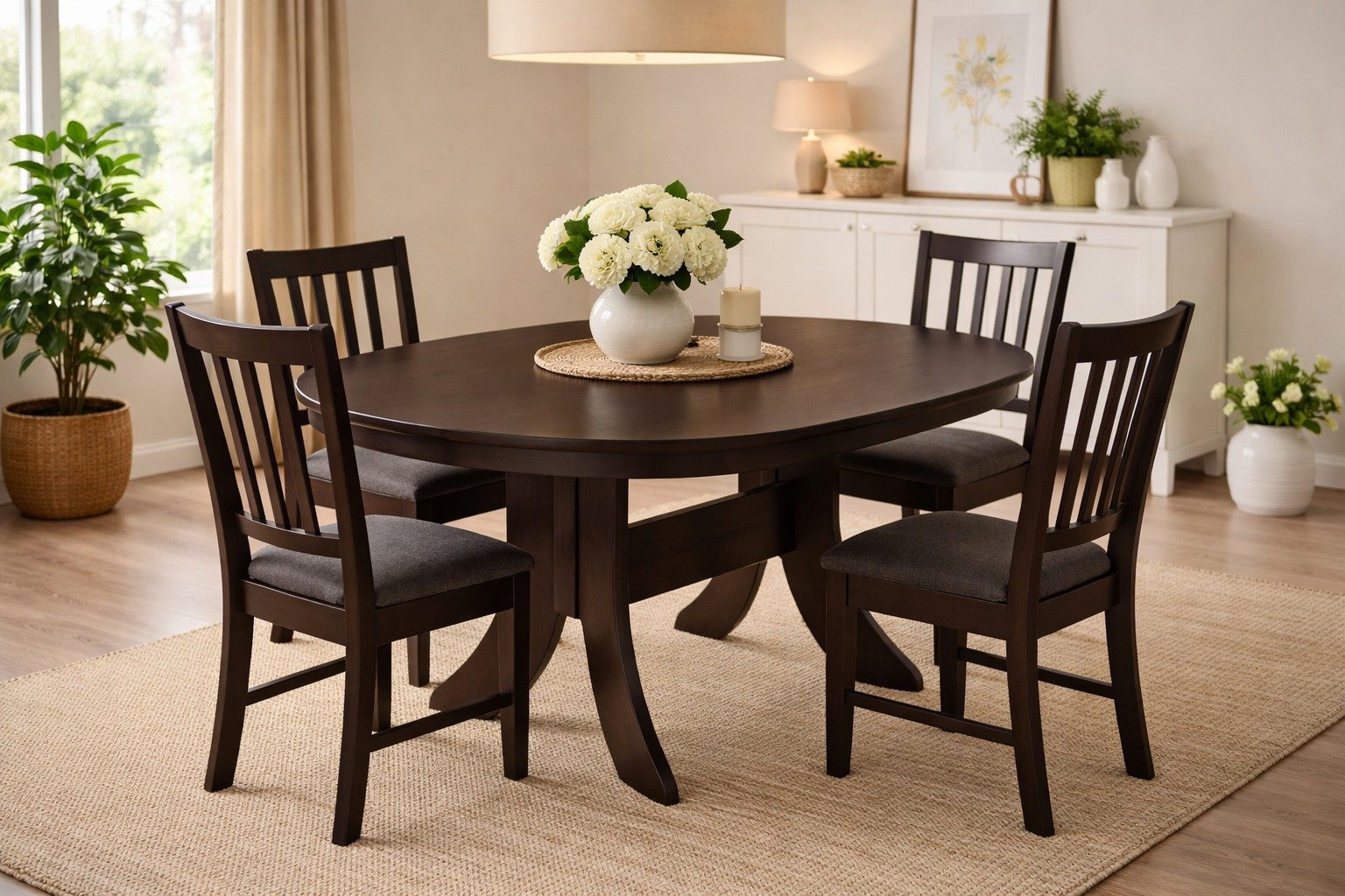 moebel-direkt-online Esstisch Auszugs-Esstisch oval, von 120 cm bis auf 160 cm ausziehbar, Tischplatte ausziehbar. Einlegeplatte unter der Tischplatte