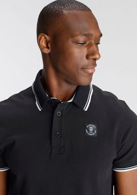 DELMAO Poloshirt mit modischem Brustlabel - NEUE MARKE!