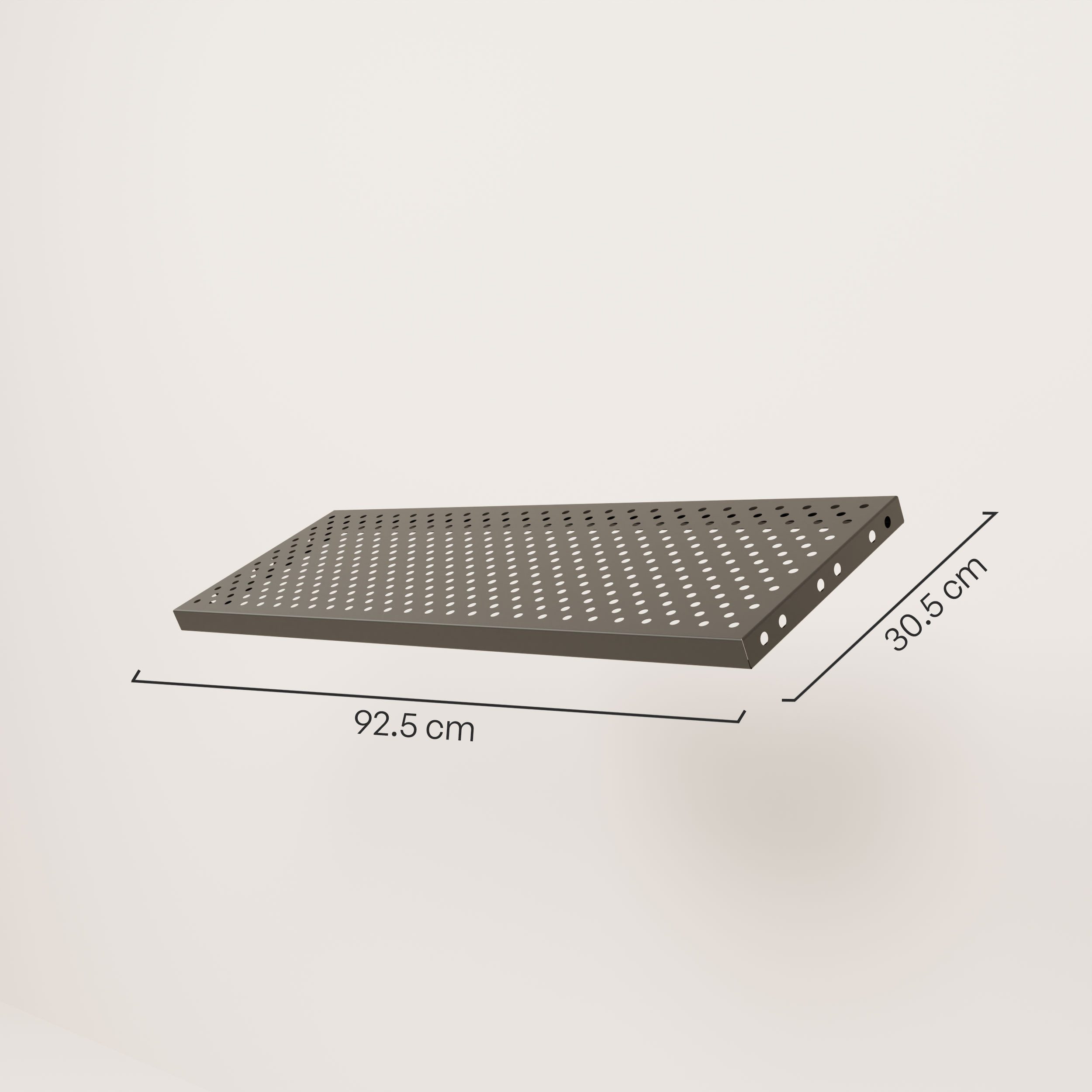 pamo. design Einlegeboden höhenverstellbare Regalböden, kompatibel mit pamo Kleiderstangen (Set, 1), Kratz- & Stoßfeste Metallablage, Stauraum für Kleiderstangen