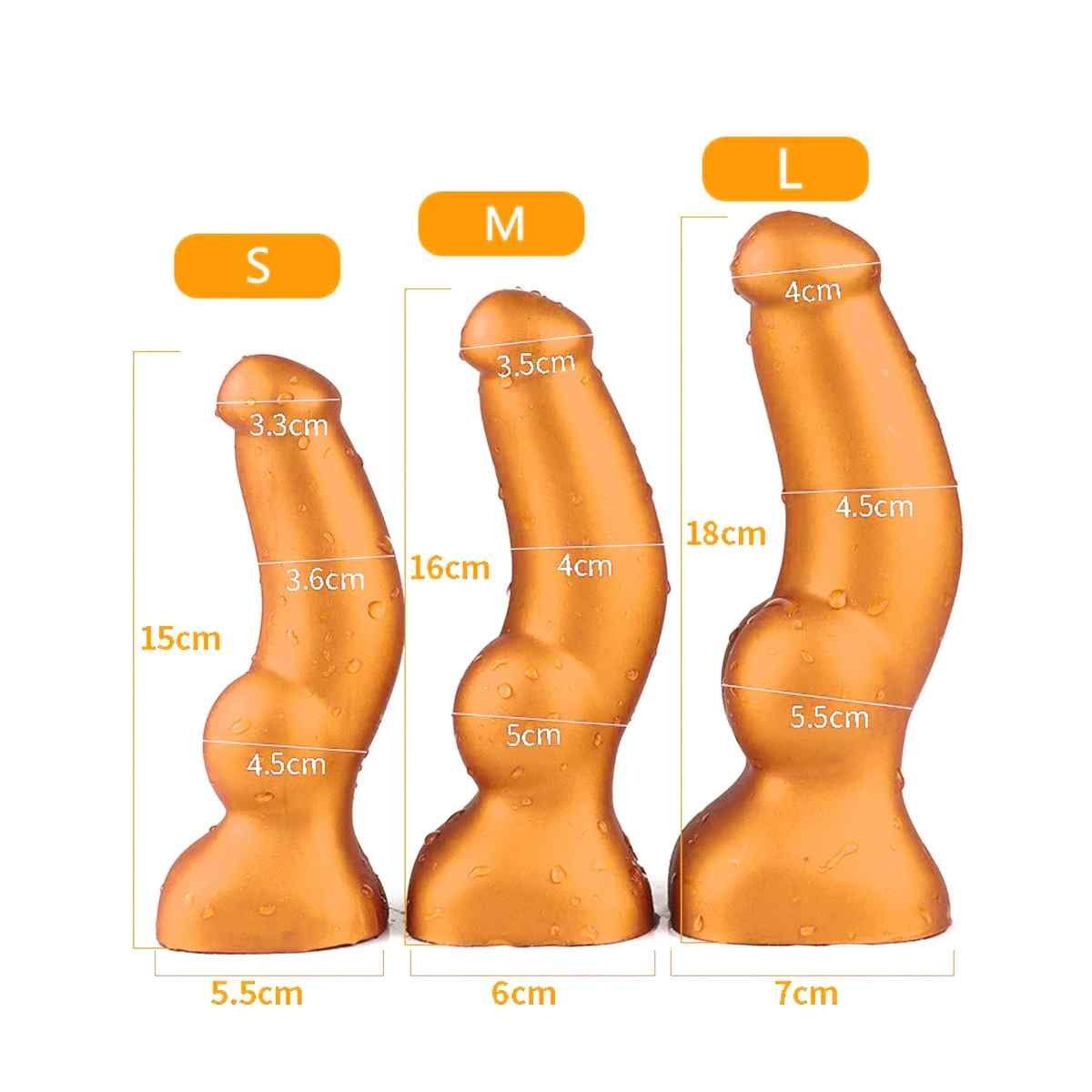 KIOTOS cm, M weicher 16 - Cock Silikondildo Goldplay Dildo