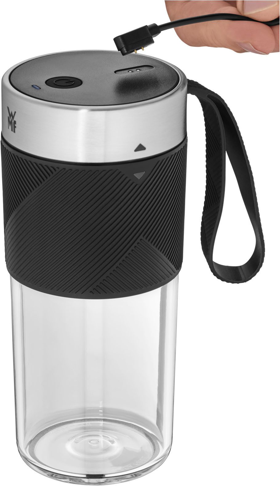 WMF Smoothie-Maker KÜCHENminis Mix on the go, 50 W, aufladbarer Mixer, tragbar und kompakt für unterwegs, leise Handhabung
