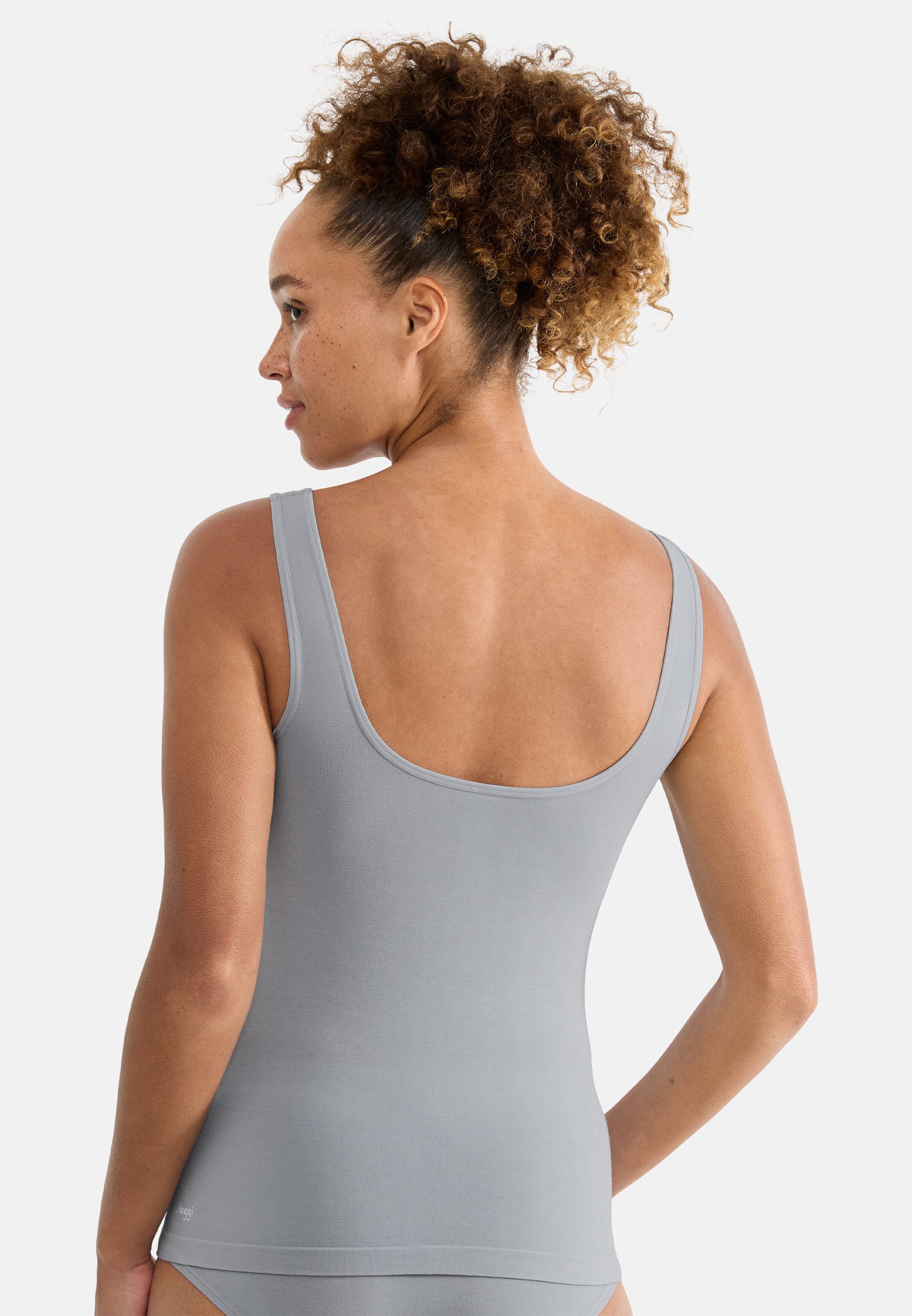 sloggi Unterhemd 2er Pack GO Sense (Spar-Set, 2-St) Unterhemd / Top - Nahtlos - Modernes Design für einen zeitgemäßen Look
