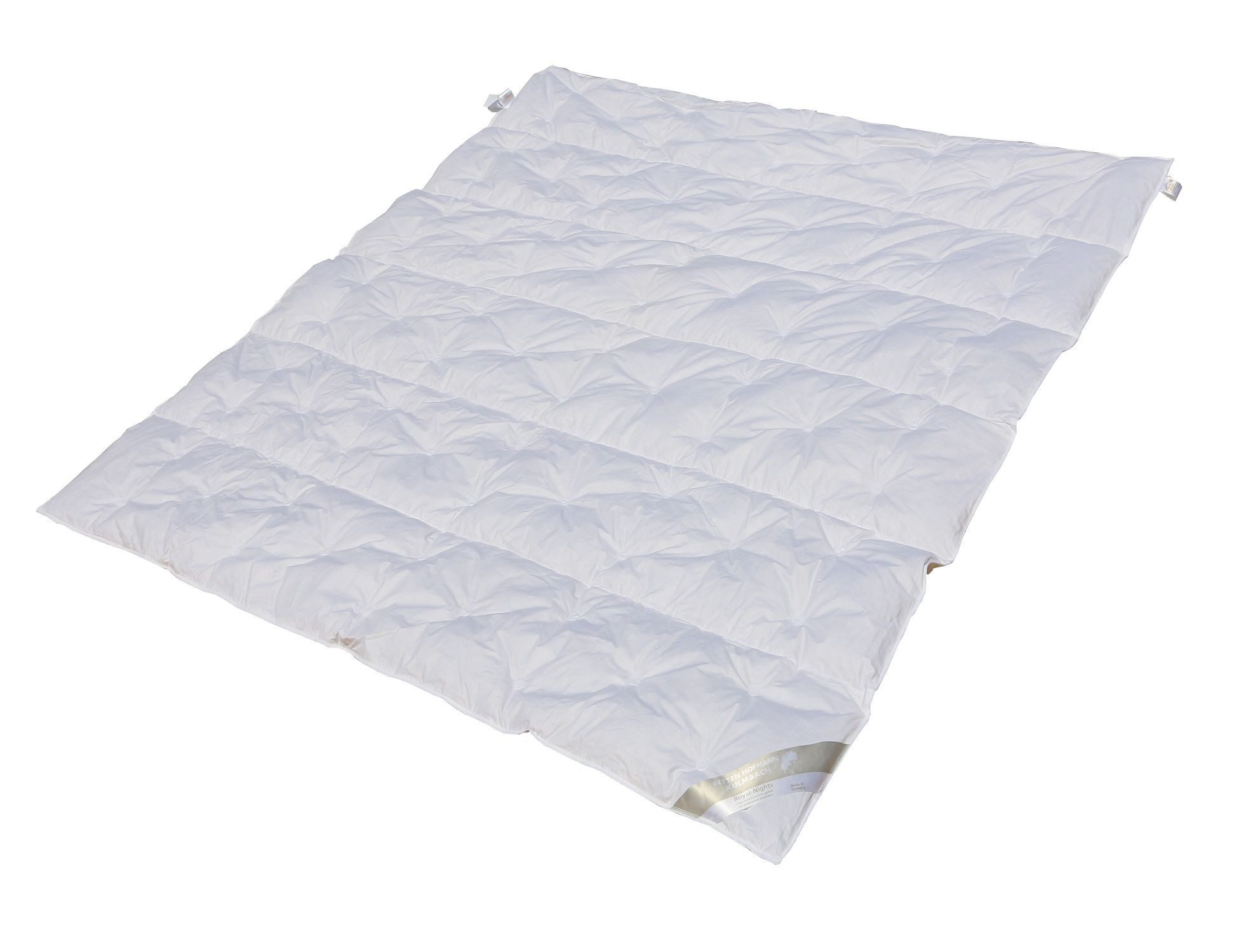 Betten Hofmann Daunenbettdecke Betten Hofmann White Sibiria 6-Kammer Sommer Daunendecke 240x220cm, Füllung: 100% Daunen, Bezug: 100% Baumwolle, für den Sommer, hergestellt in Deutschland, allergikerfreundlich