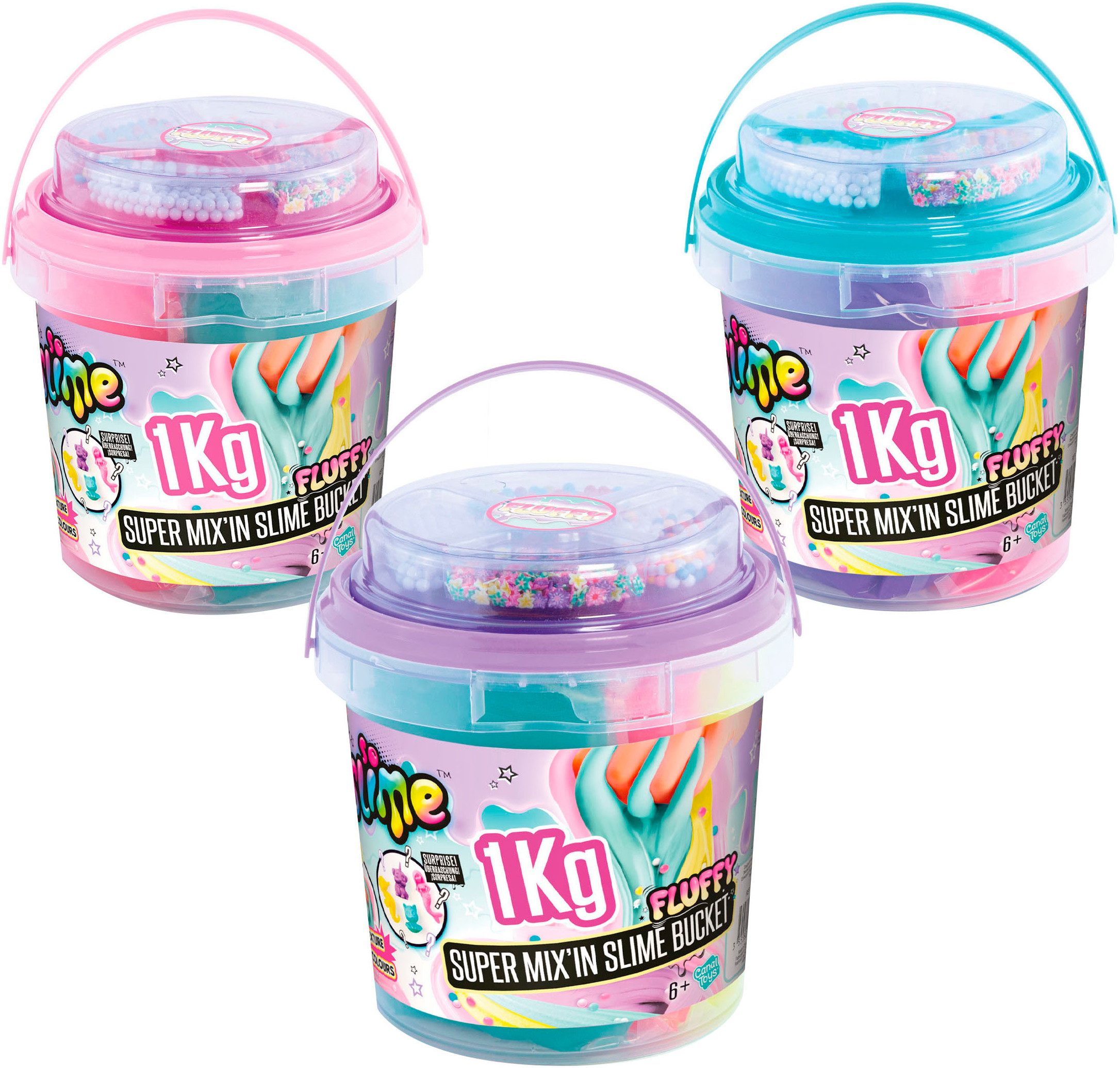 Canal Toys Kreativset Slime™, Slime Eimer mit 1kg Slime, Lieferung erfolgt farblich sortiert!