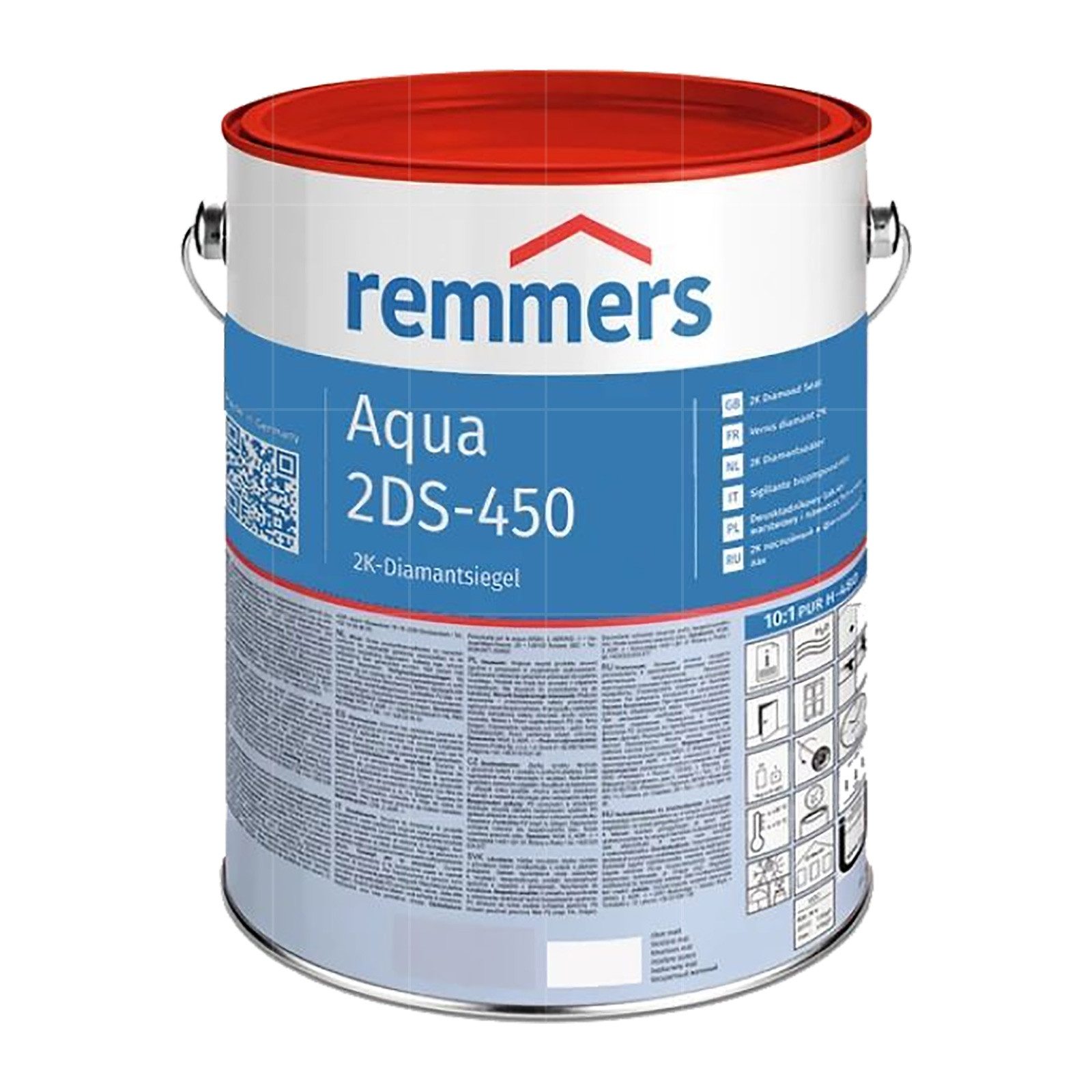 Remmers Holzlack AQUA 2DS-450/50-2K-Diamantsiegel - 5 LTR