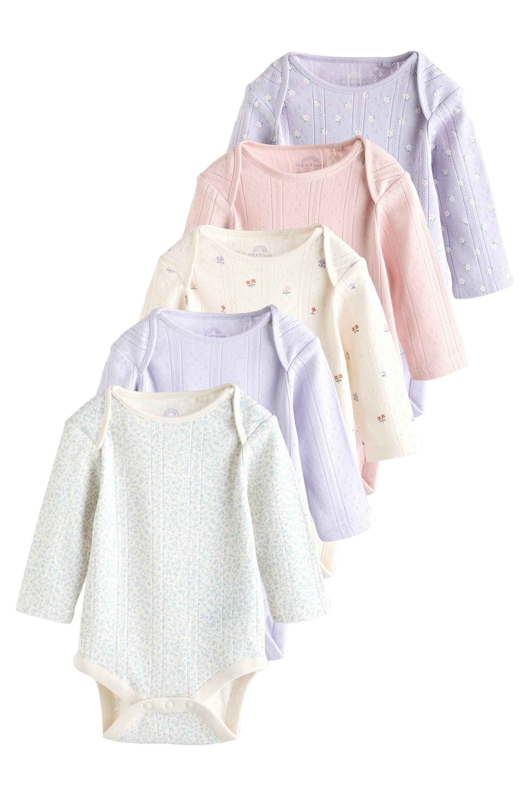 Next Langarmbody Baby-Bodys mit langem Arm, 5er-Pack (5-tlg)