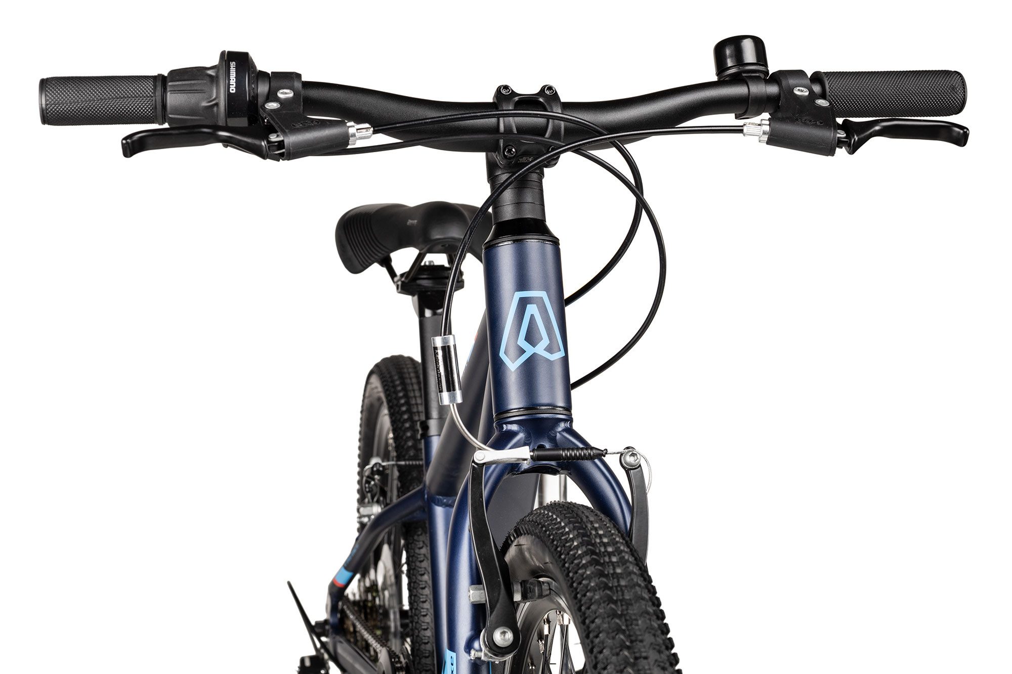 Axess Kinderfahrrad Stipe 20, 7 Gang Shimano Tourney RD-TY201 Schaltwerk, Kettenschaltung, leichter Aluminiumrahmen blau