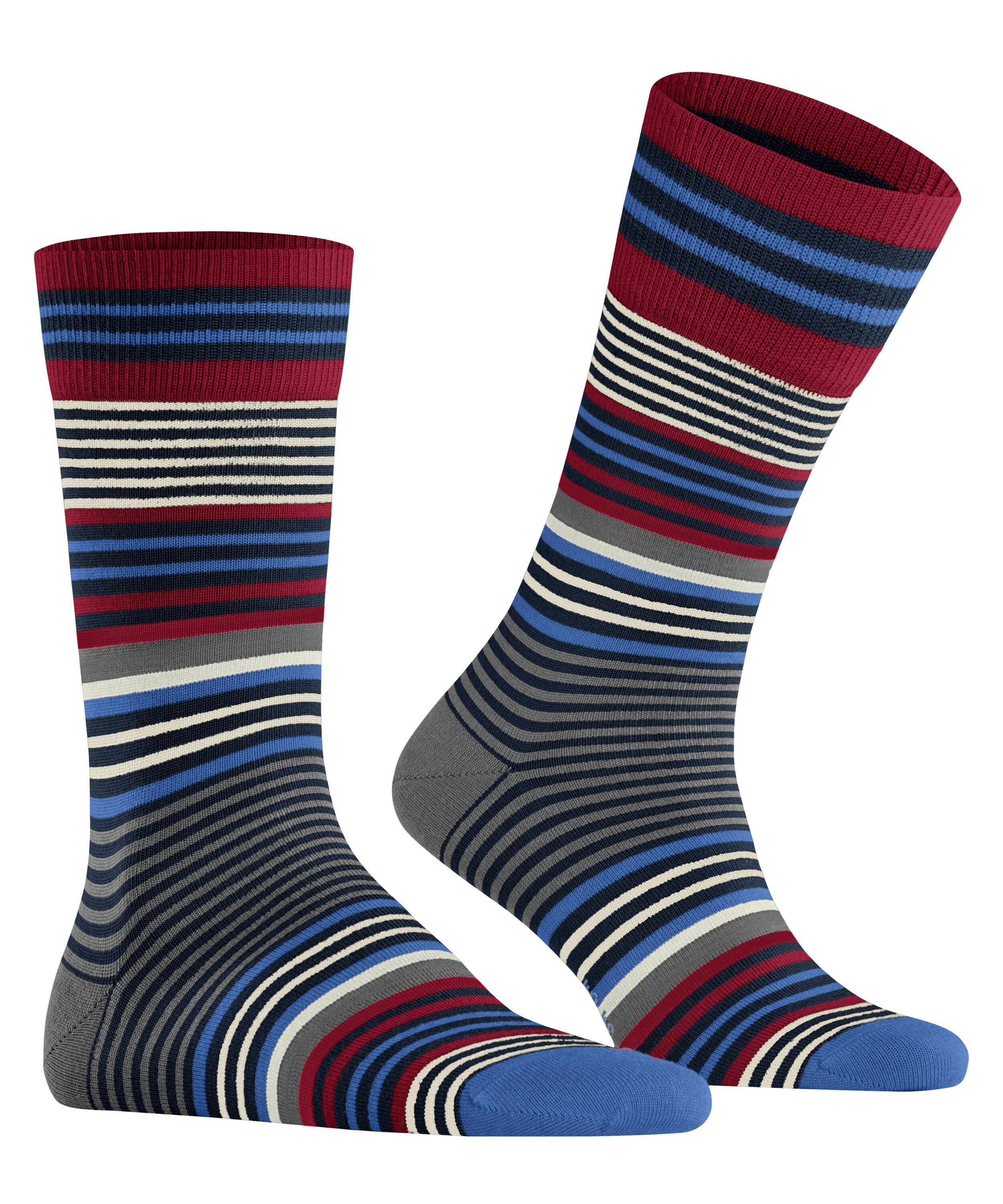 marine Burlington (6120) Stripe (1-Paar) Socken