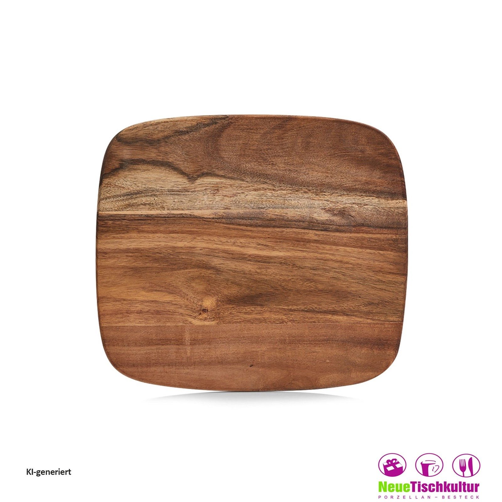 Neuetischkultur Schneidebrett Schneidebrett Akazie, Holz, (Stück, 1-St., 1 Schneidebrett), Küchenbrett Holzbrett