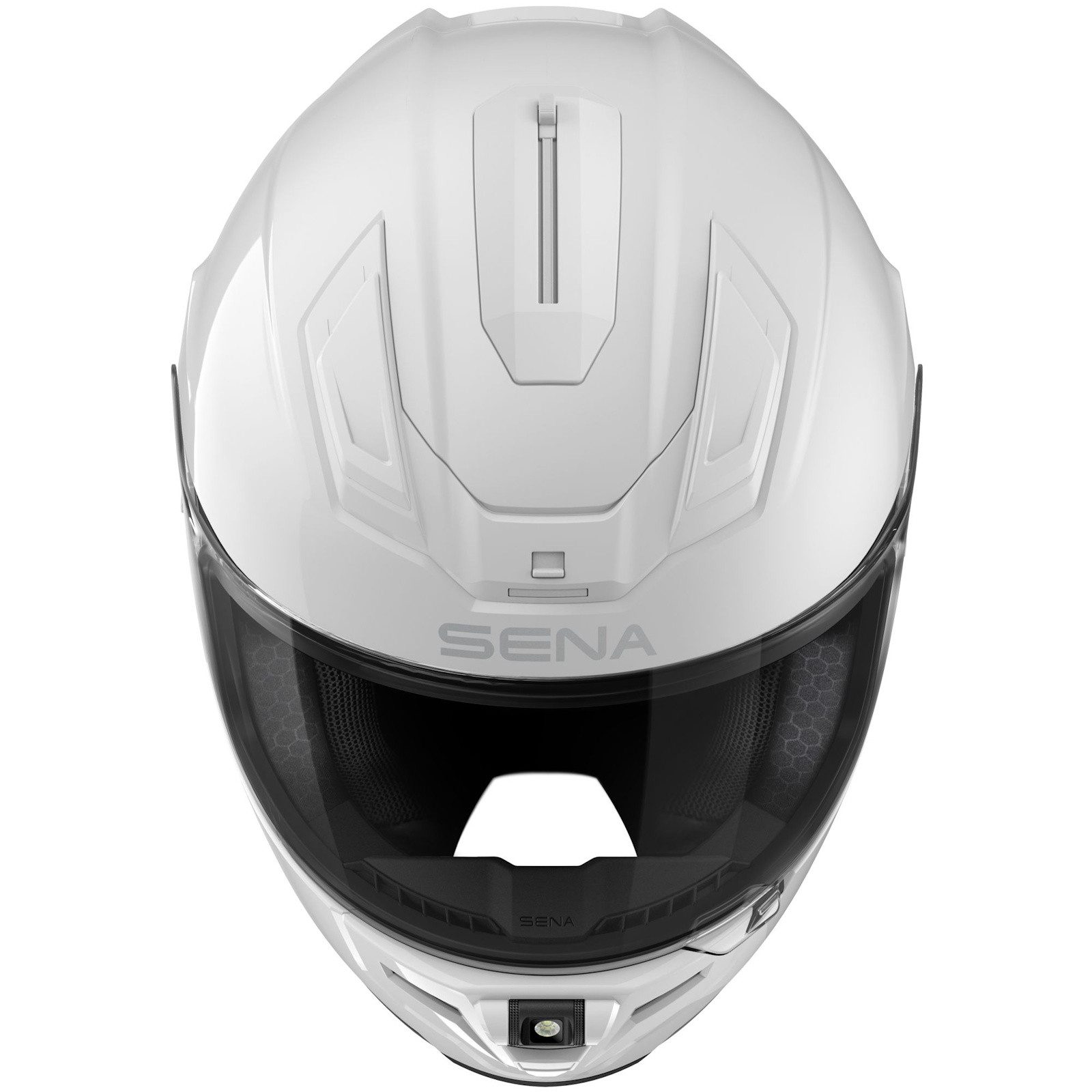 Sena Motorradhelm Sena Phantom ANC Integralhelm Weiß 2XL (1er Set), integralhelm motorrad